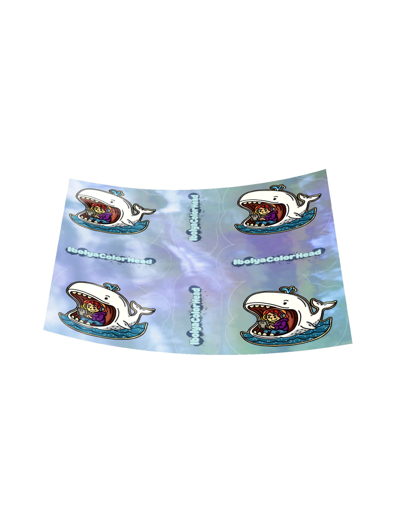 Ibo And The Whale Holographic Sticker product image (6)