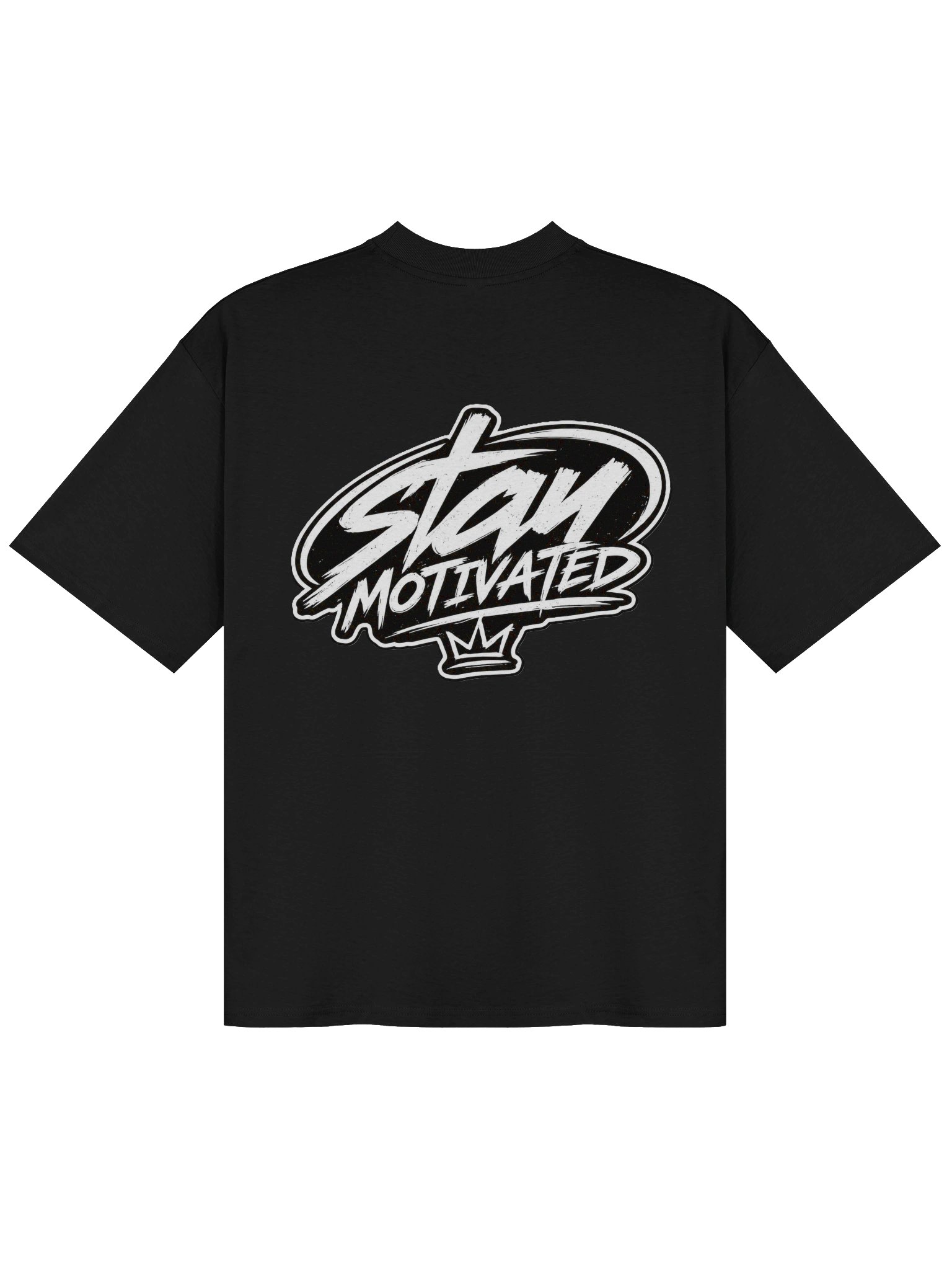 Stay Motivated Graffiti Emblem Oversized Tee product image (2)