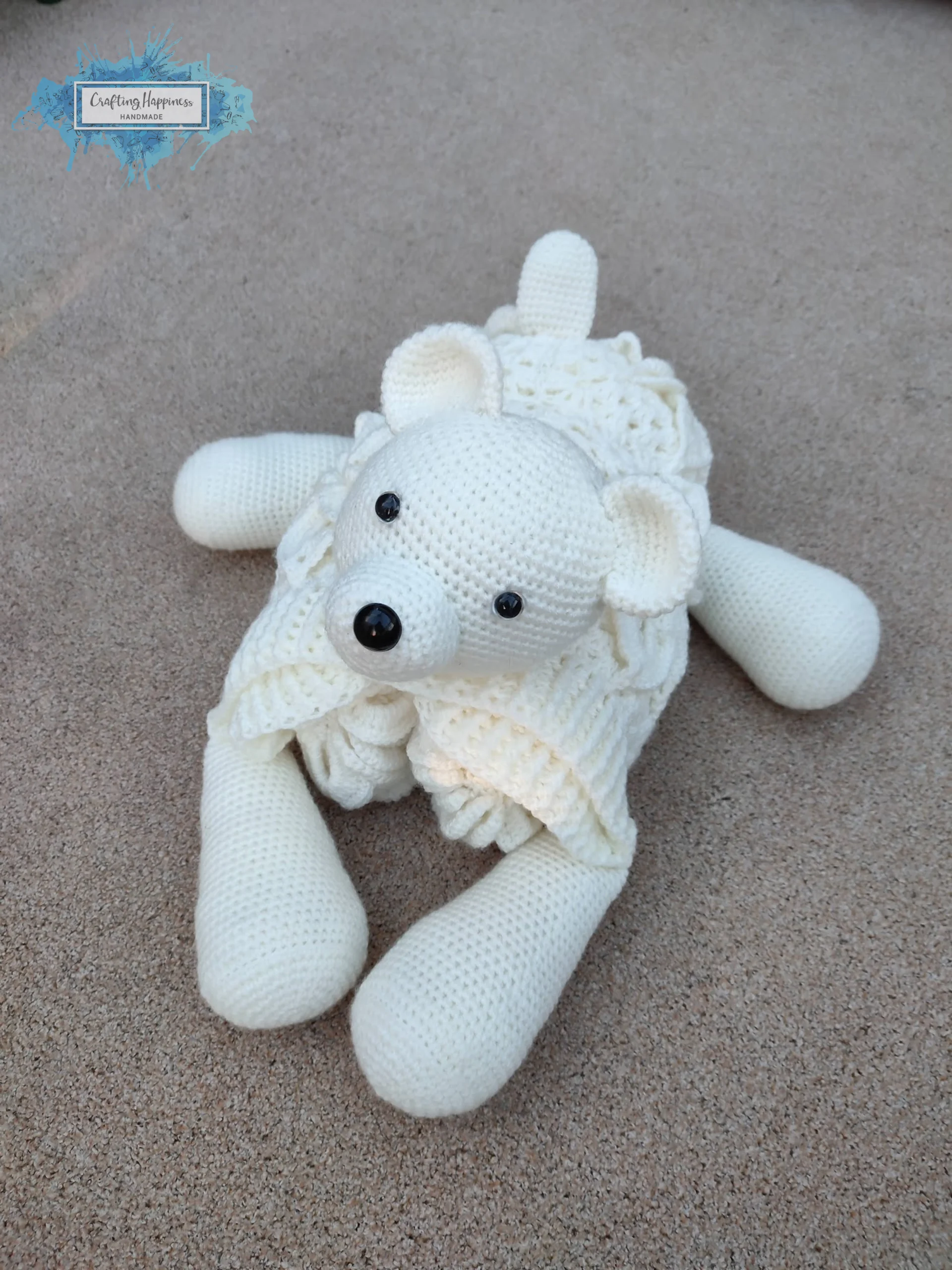 Polar Bear Folding Baby Blanket Crochet Pattern (PDF) product image (5)