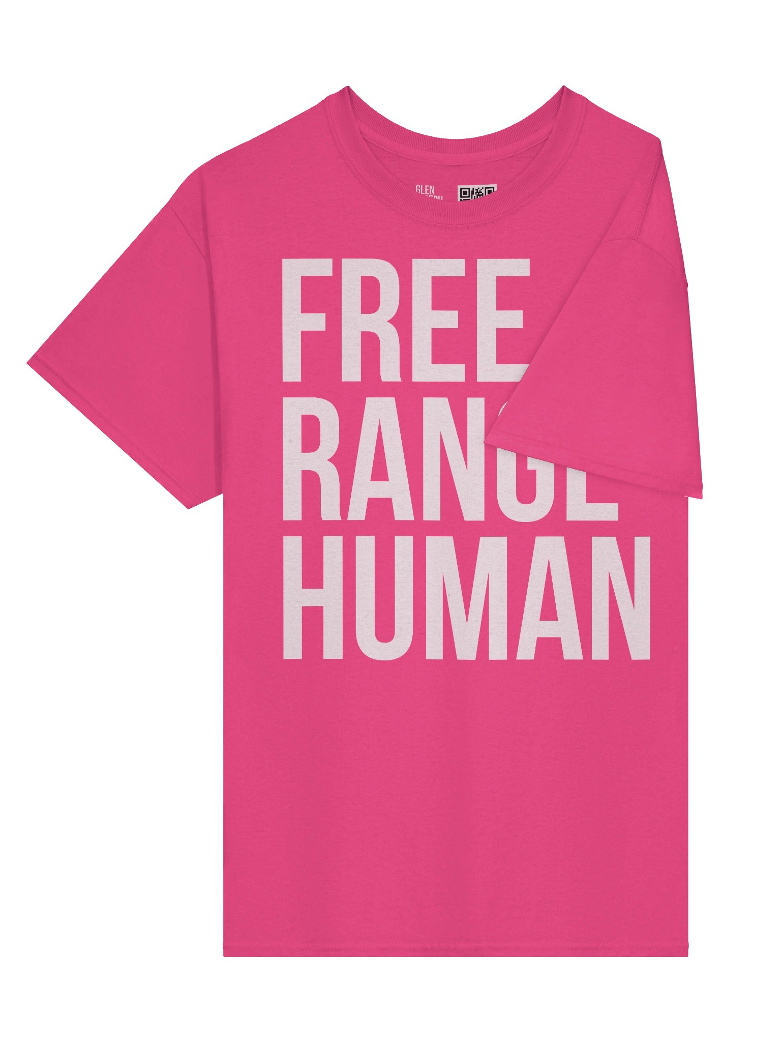Free Range Human T-Shirt (White Print) product image (3)