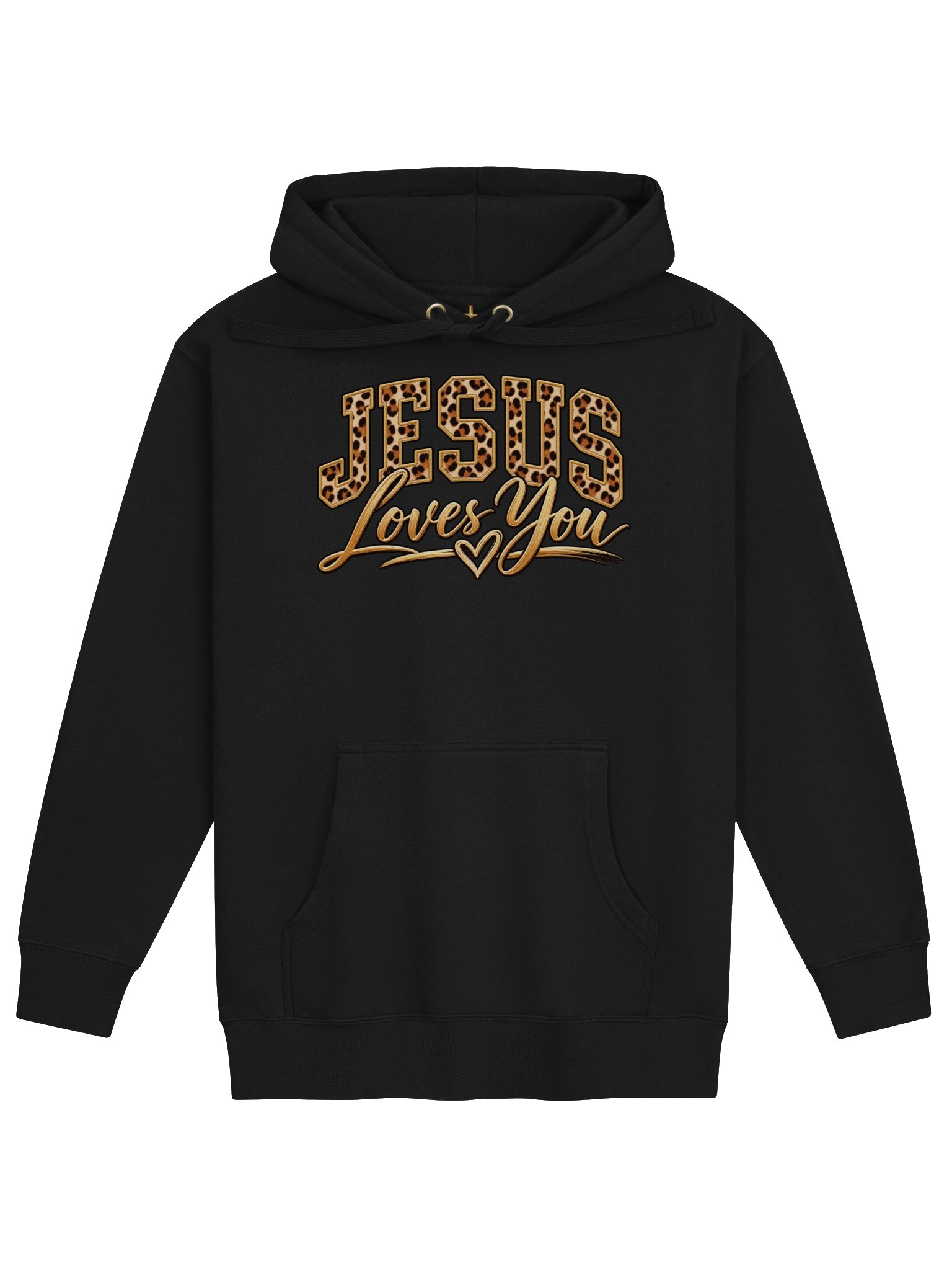 Jesus Loves You Leopard Print Christian Hoodie product image (3)