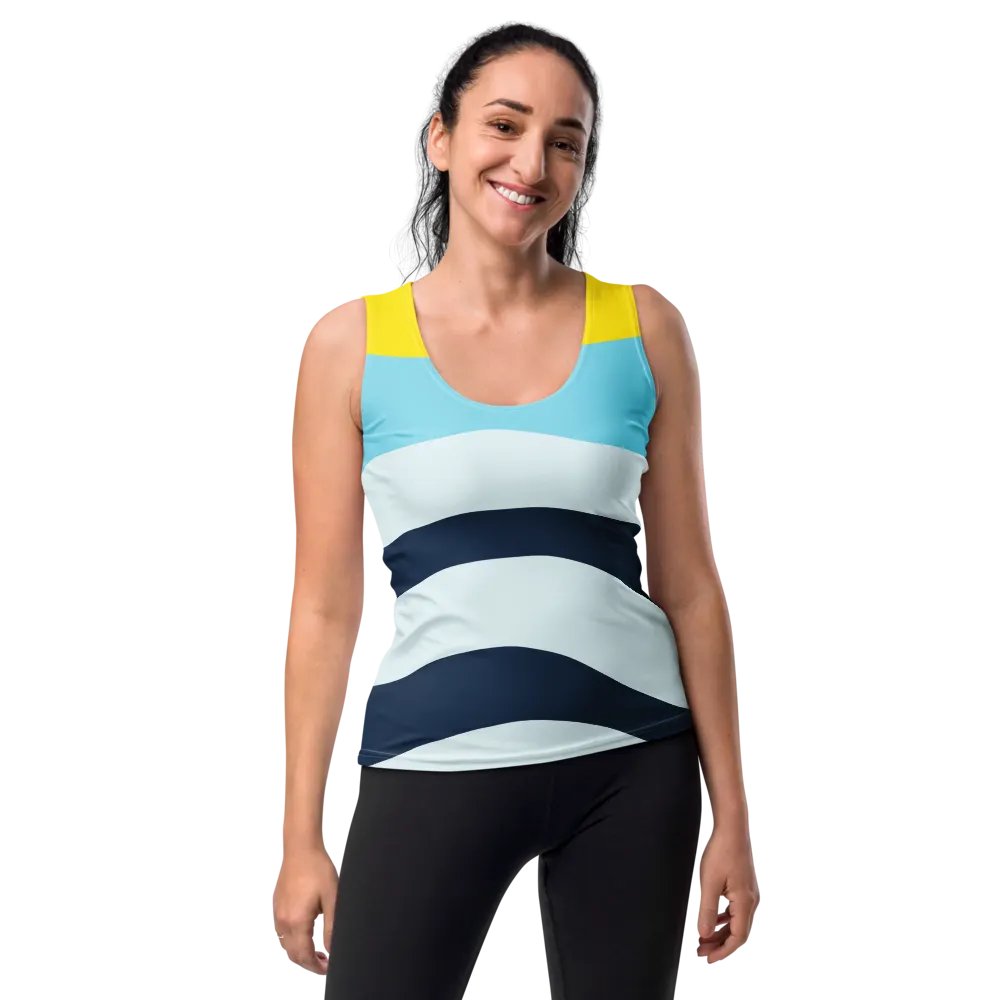 Blue Sunset Waves Women's Tank Top product image (2)