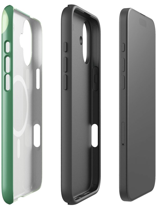 Green Heart Tough Magnetic MagSafe® iPhone® Case 14, 15, 16, 17, Pro, Pro Max, Plus Cases. product image (3)