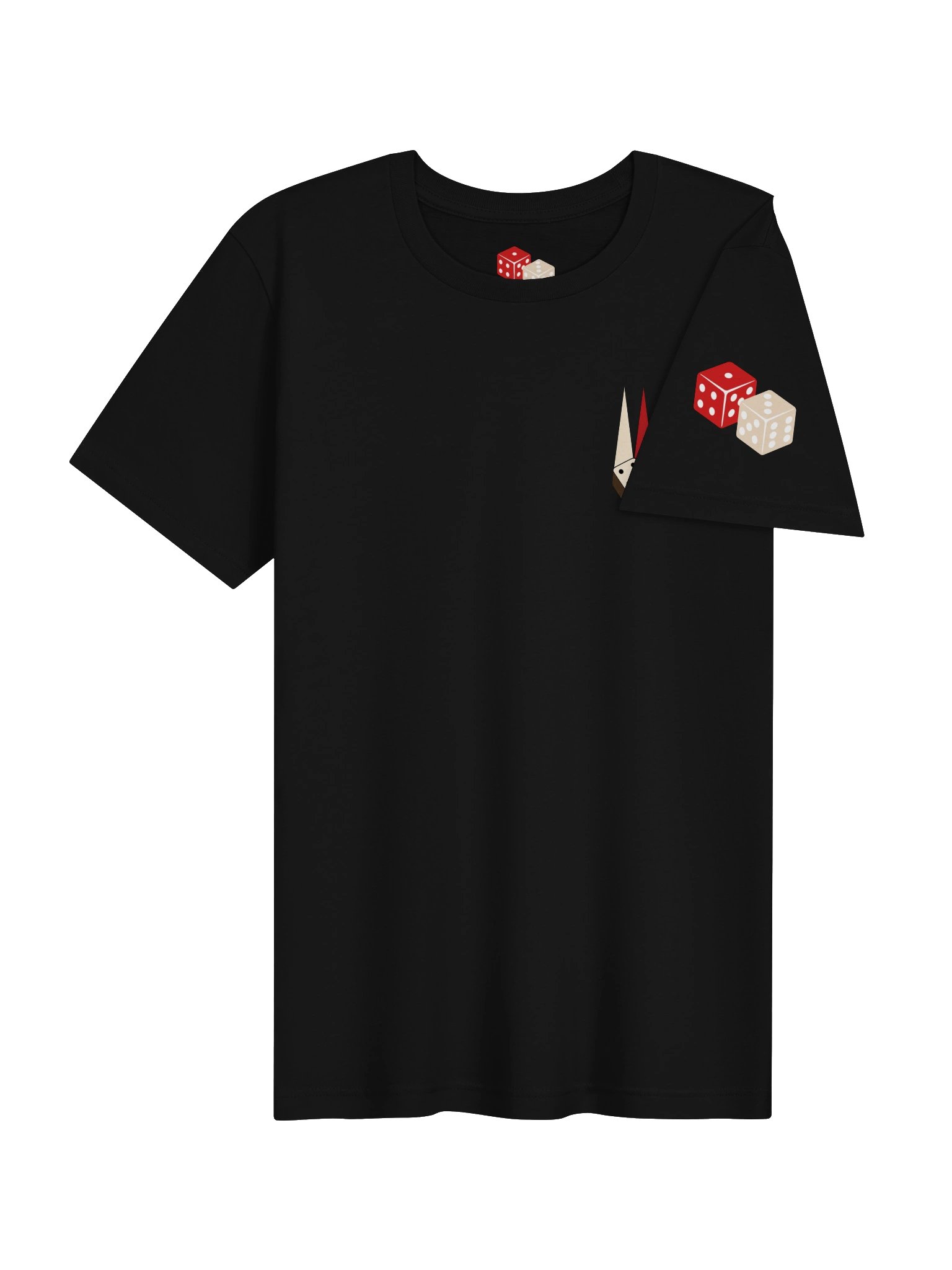 Abstract Dice & Geometric Tee Black product image (4)