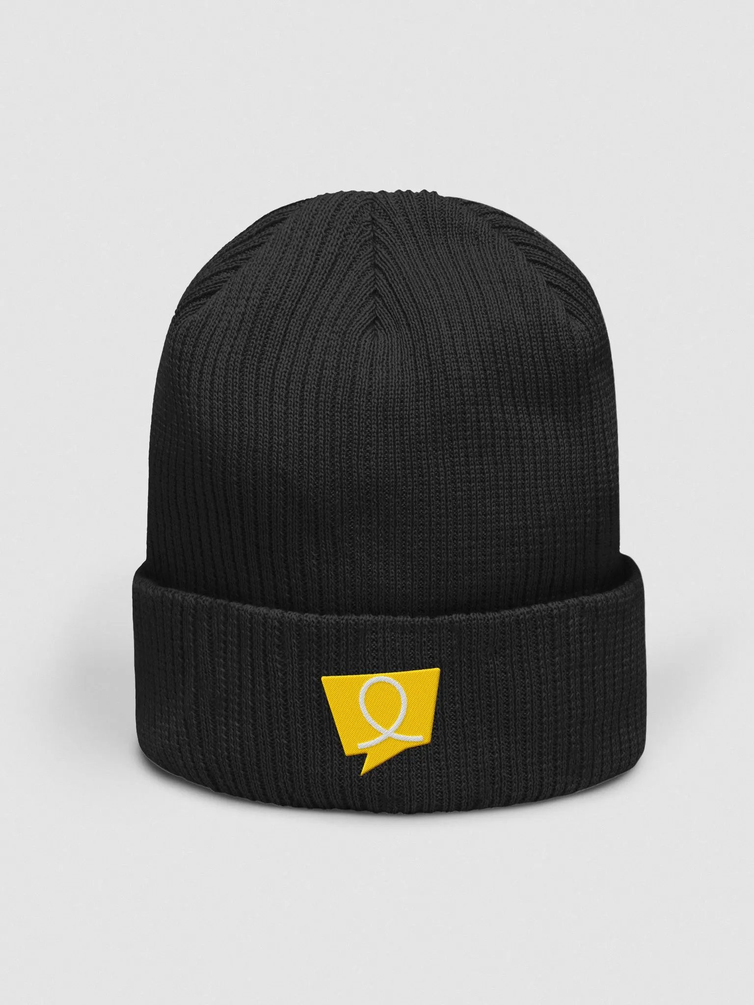 CoasterTalk ribbed Beanie aus Bio-Baumwolle mit gesticktem CoasterTalk Logo product image (1)