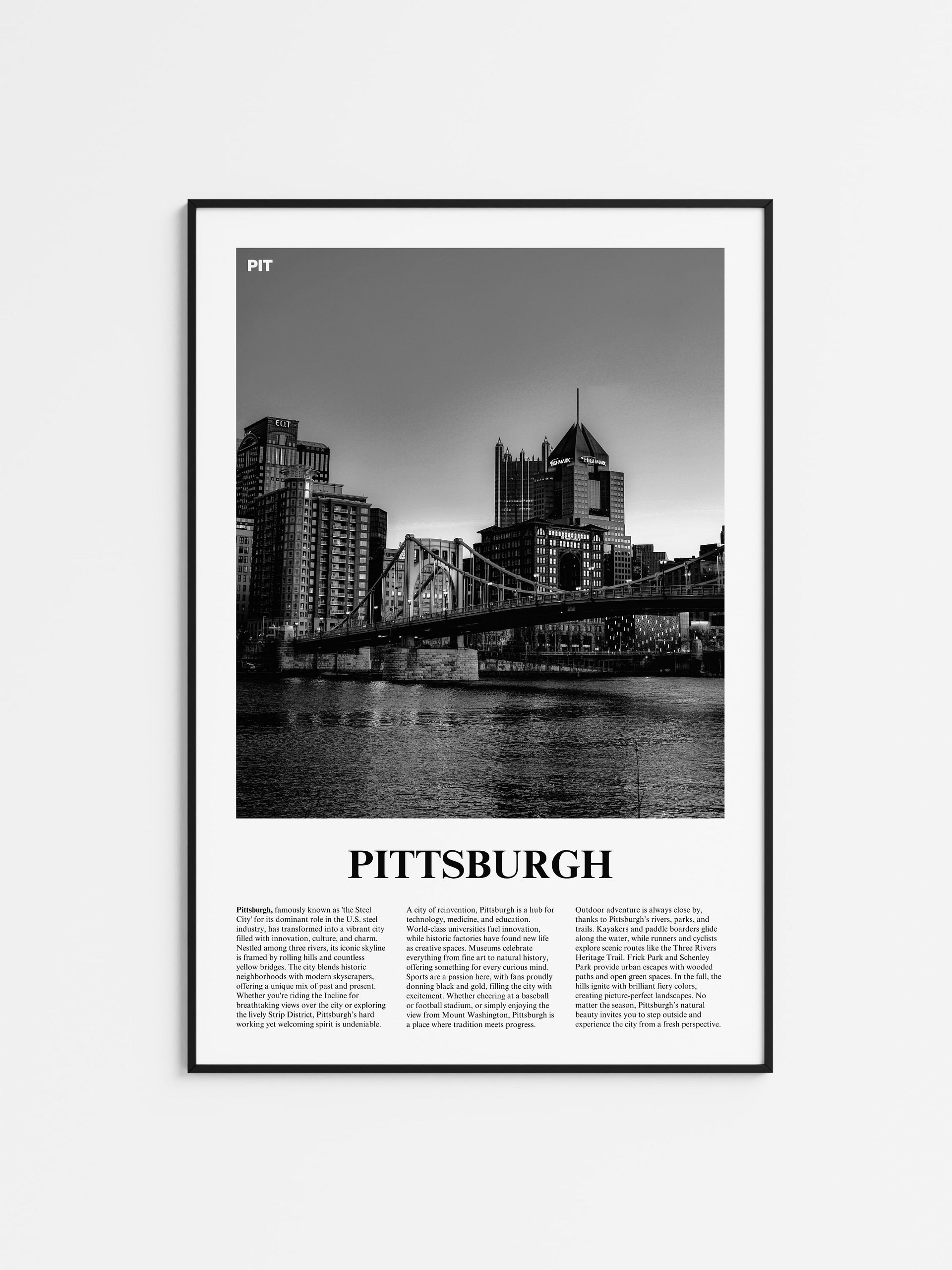 Pittsburgh 03 Newspaper Poster product image (1)