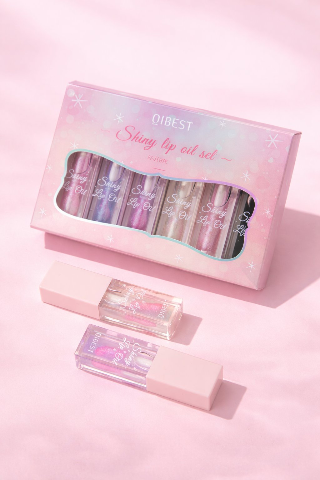 Glitter Pearl Lip Oil Set – 6 Piece Shiny Color-Changing Gloss Collection product image (4)