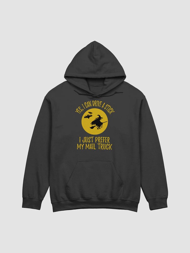 Yes I can drive a stick hoodie postal worker halloween product image (4)