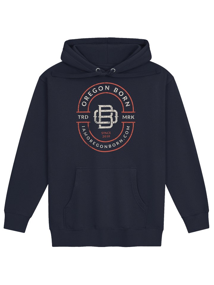 Oregon Born Monogram Hoodie (Front Print) product image (1)