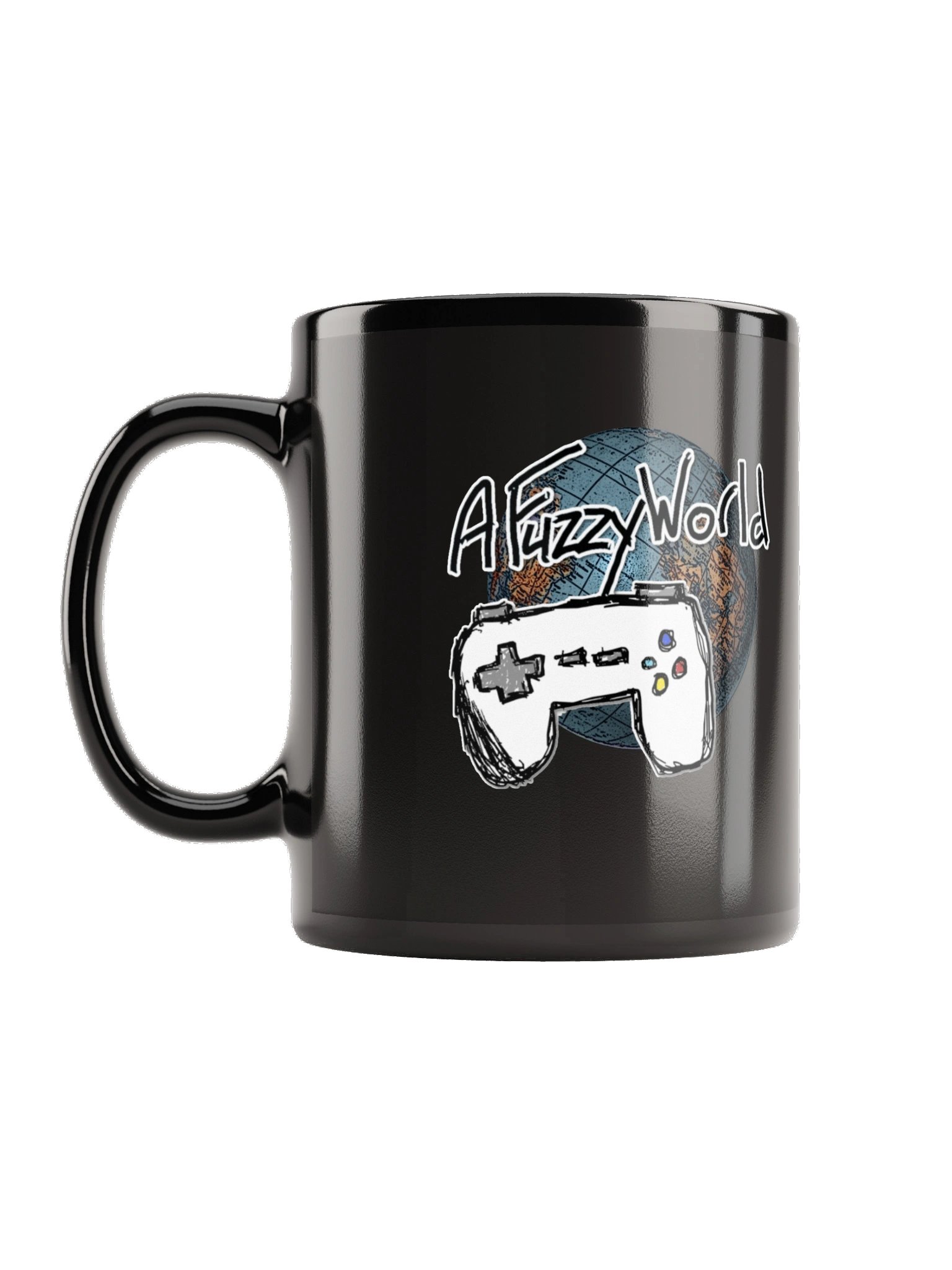 2026 A Fuzzy World Black Mug product image (1)