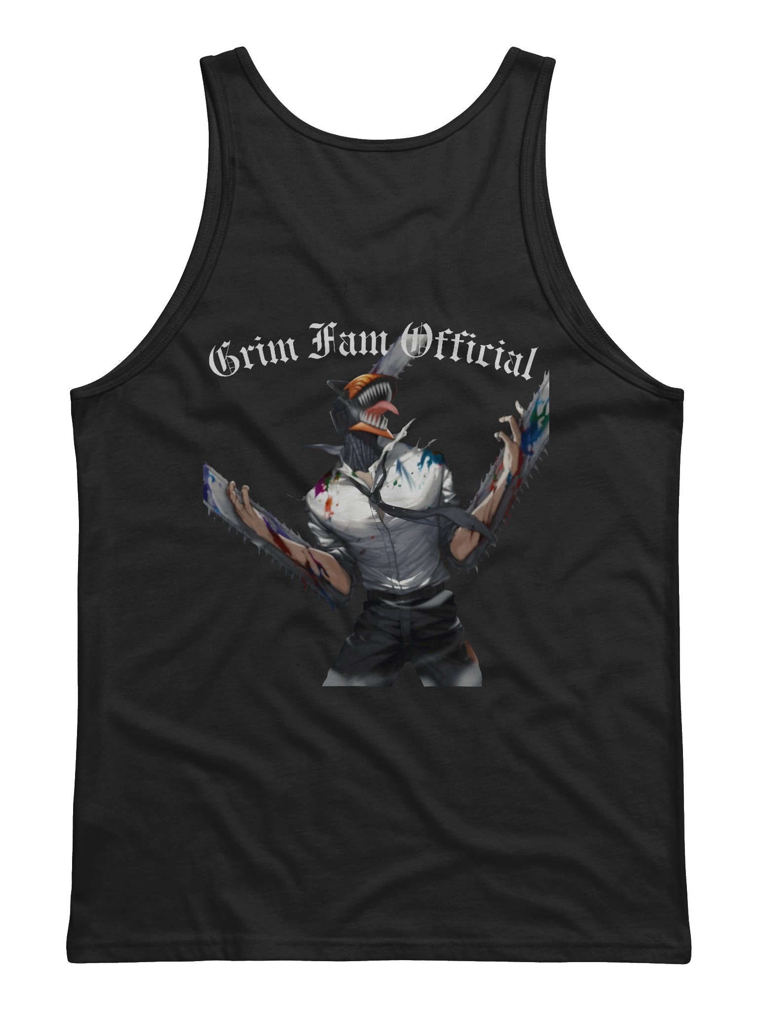 GRIM FAM X CHAINSAWMAN - TANKTOP/SINGLET #1 - Avail in ALL colors product image (2)
