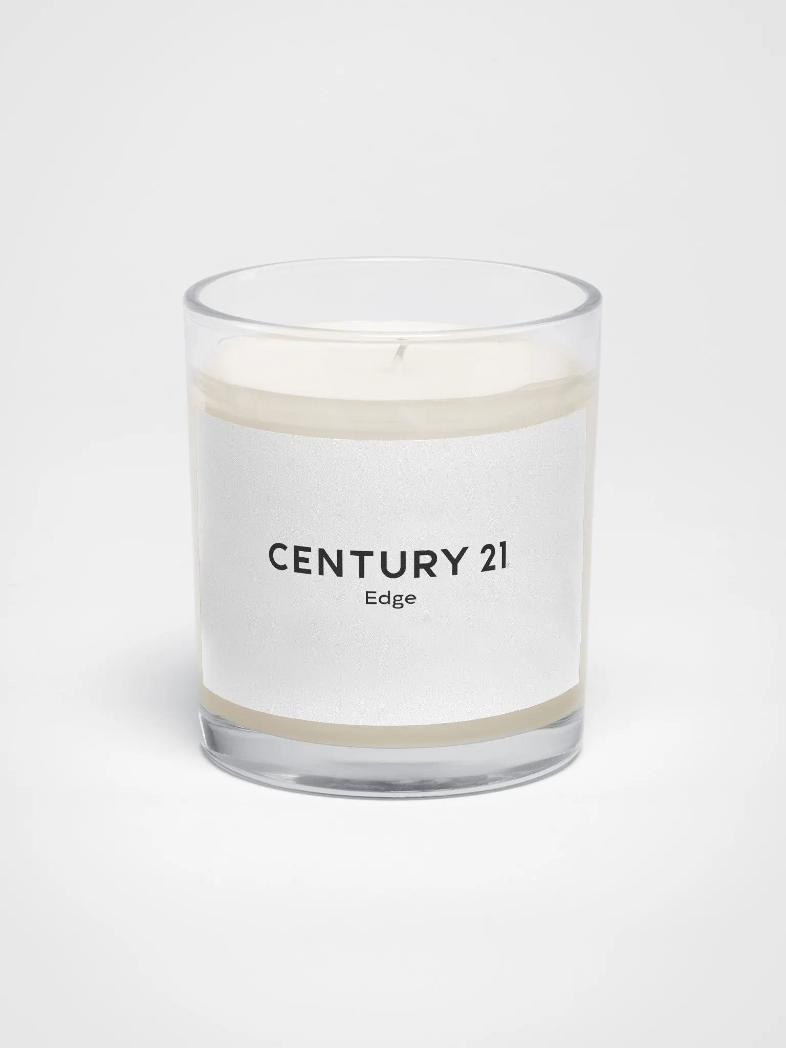 Soy Wax Candle In A Clear Glass Jar product image (1)