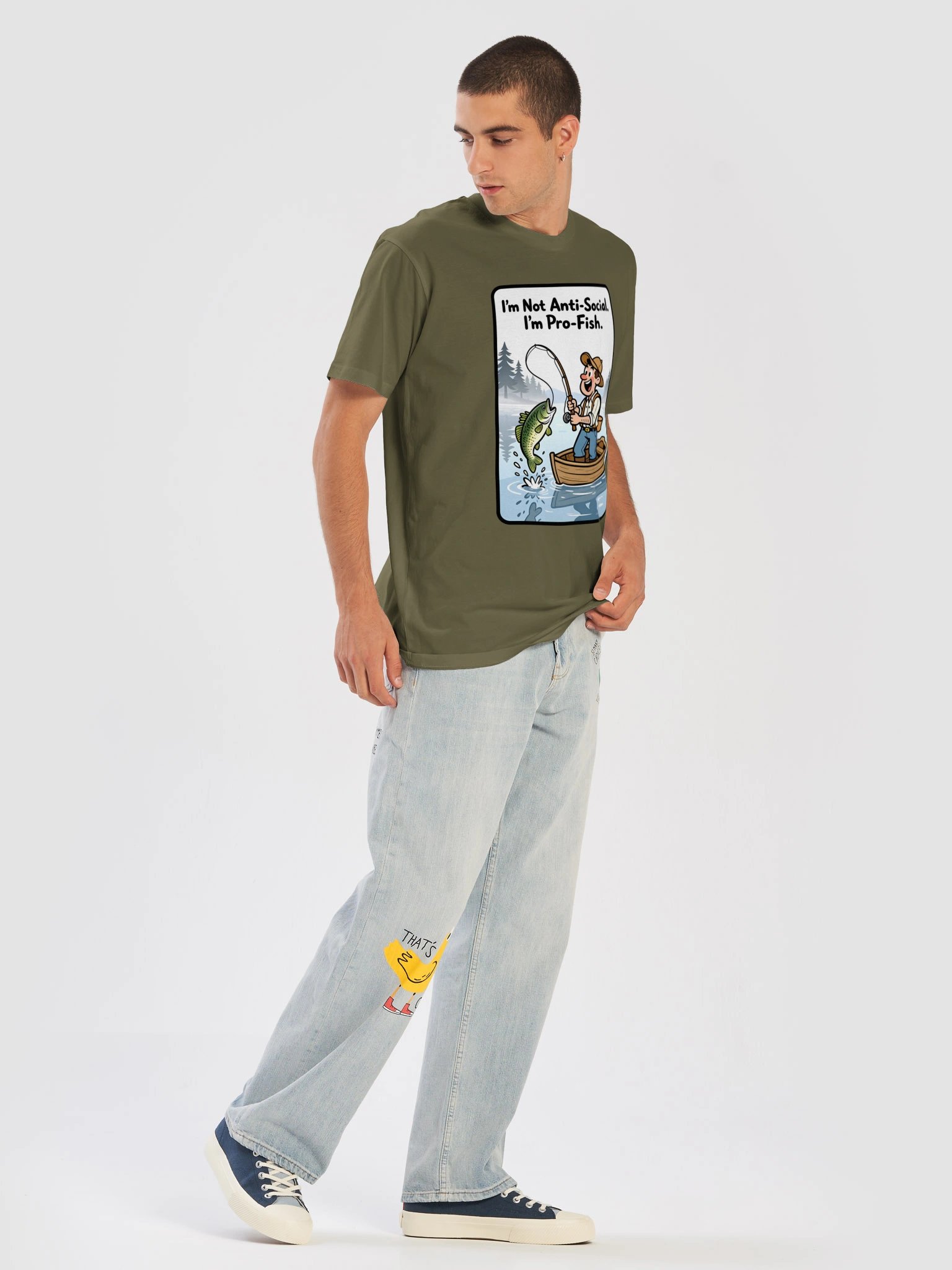 T-Shirt: "I'm not Anti-Social. I'm Pro-Fish." product image (21)