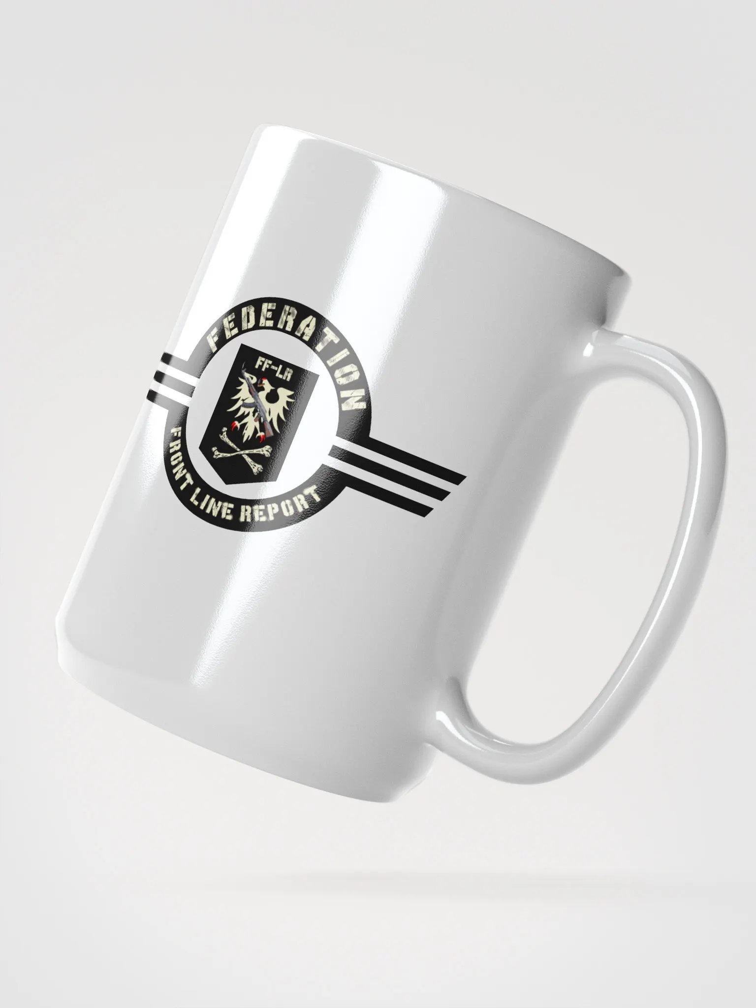 Federation Front Line Report White Glossy Mug product image (2)