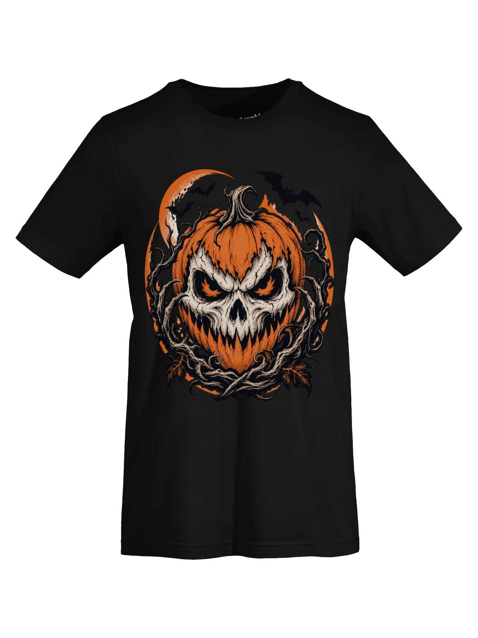 Skull Jack-O’-Lantern Halloween Tee product image (36)