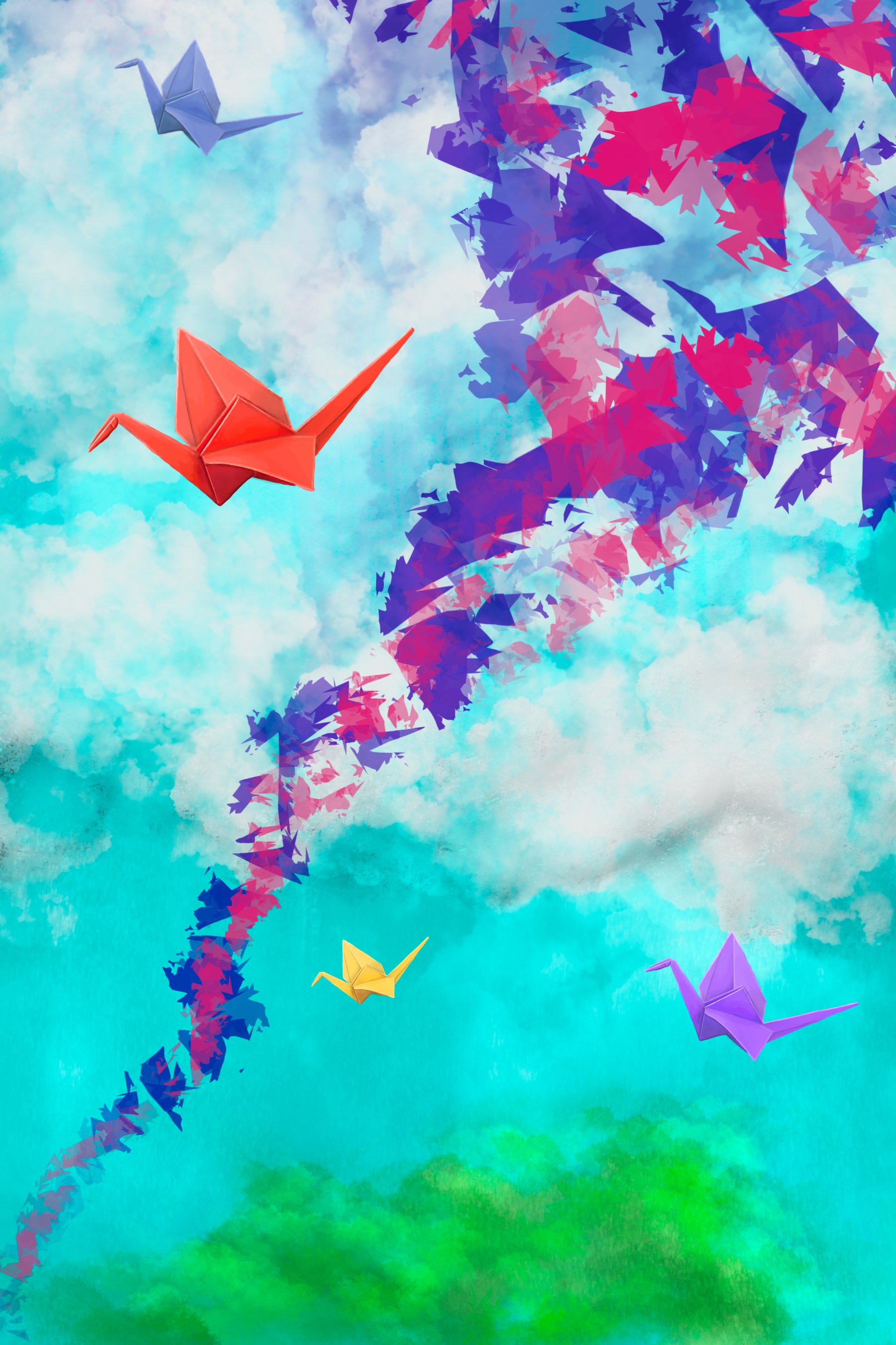 Paper Cranes (Original) product image (1)