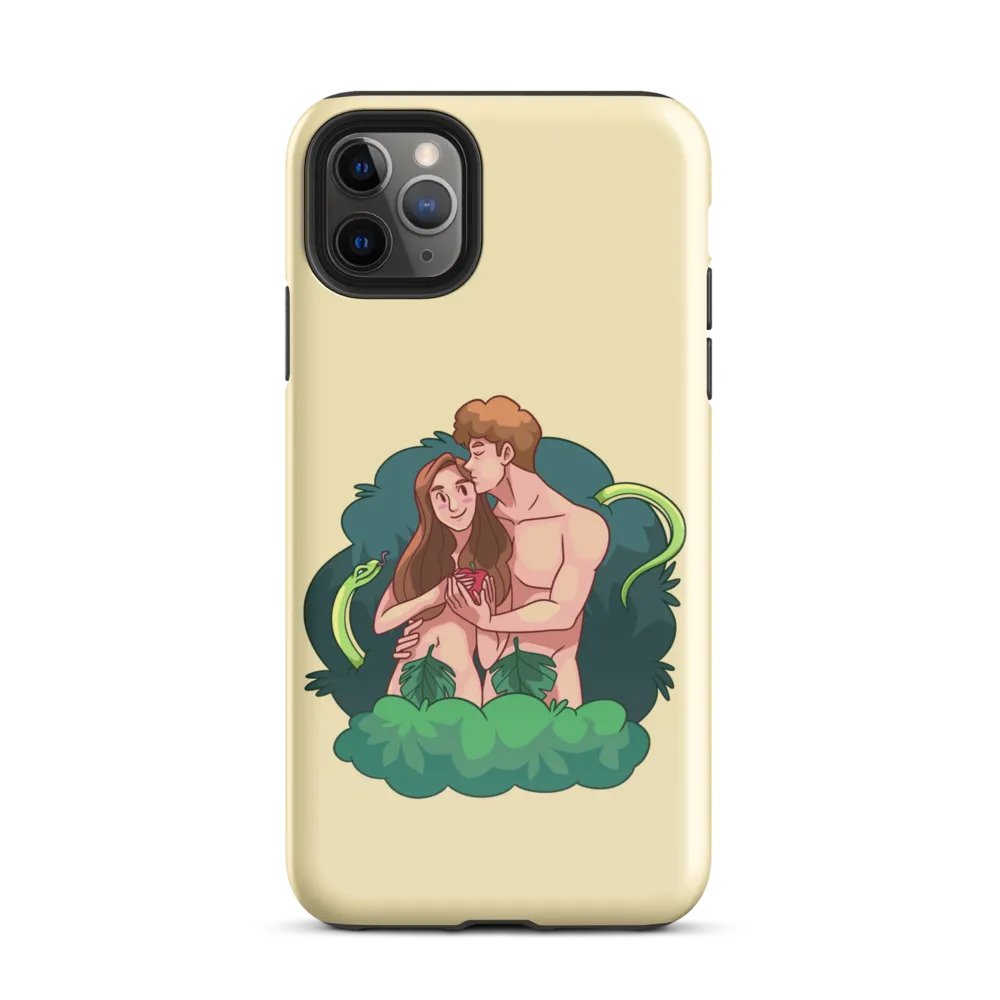 Eden's Embrace iPhone® Tough Case: Ultimate Protection with a Touch of Elegance product image (2)