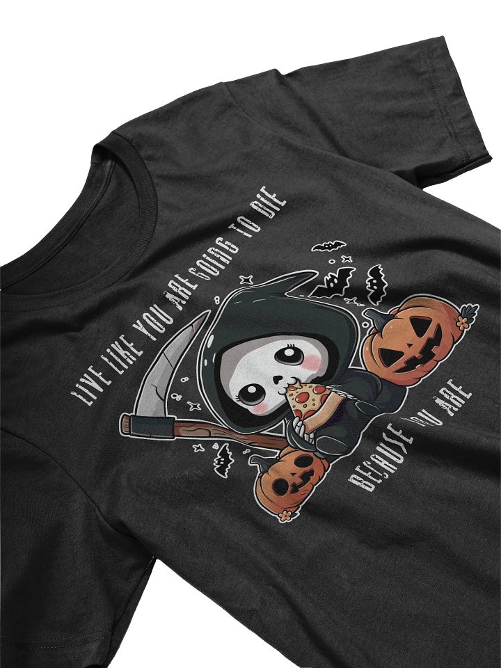 Grim Pizza Party Unisex T-Shirt - Dark Colors product image (2)