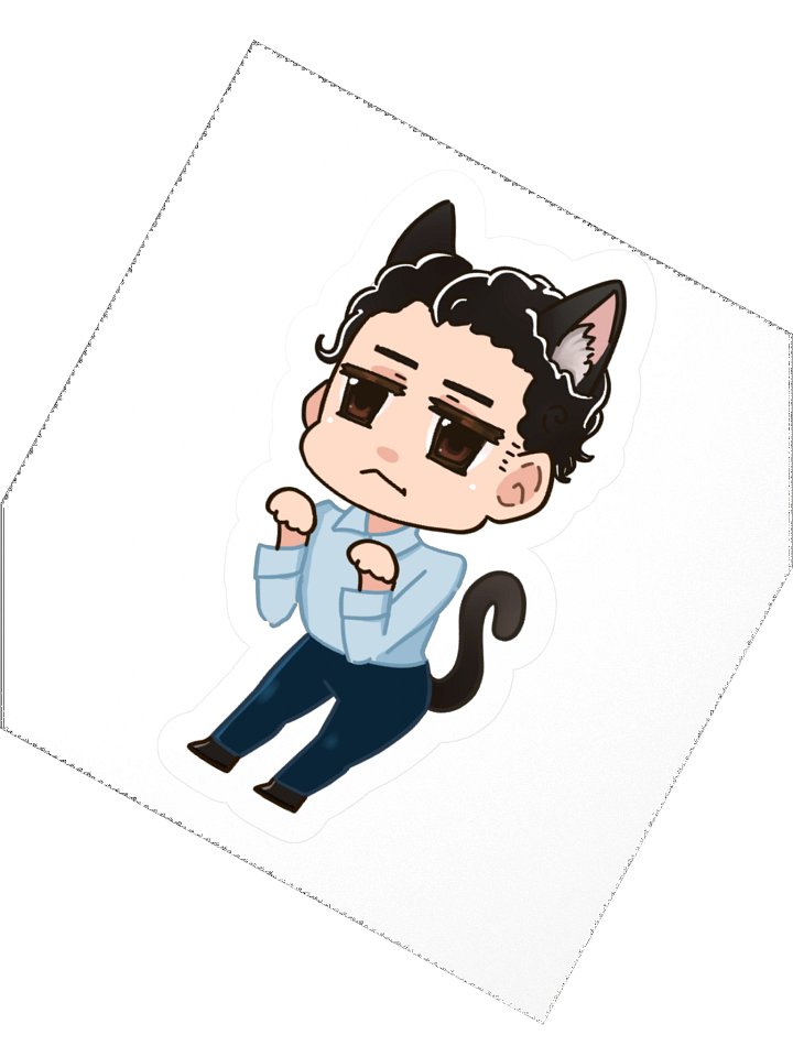 Mr. S The Cat Kiss Cut Sticker product image (2)