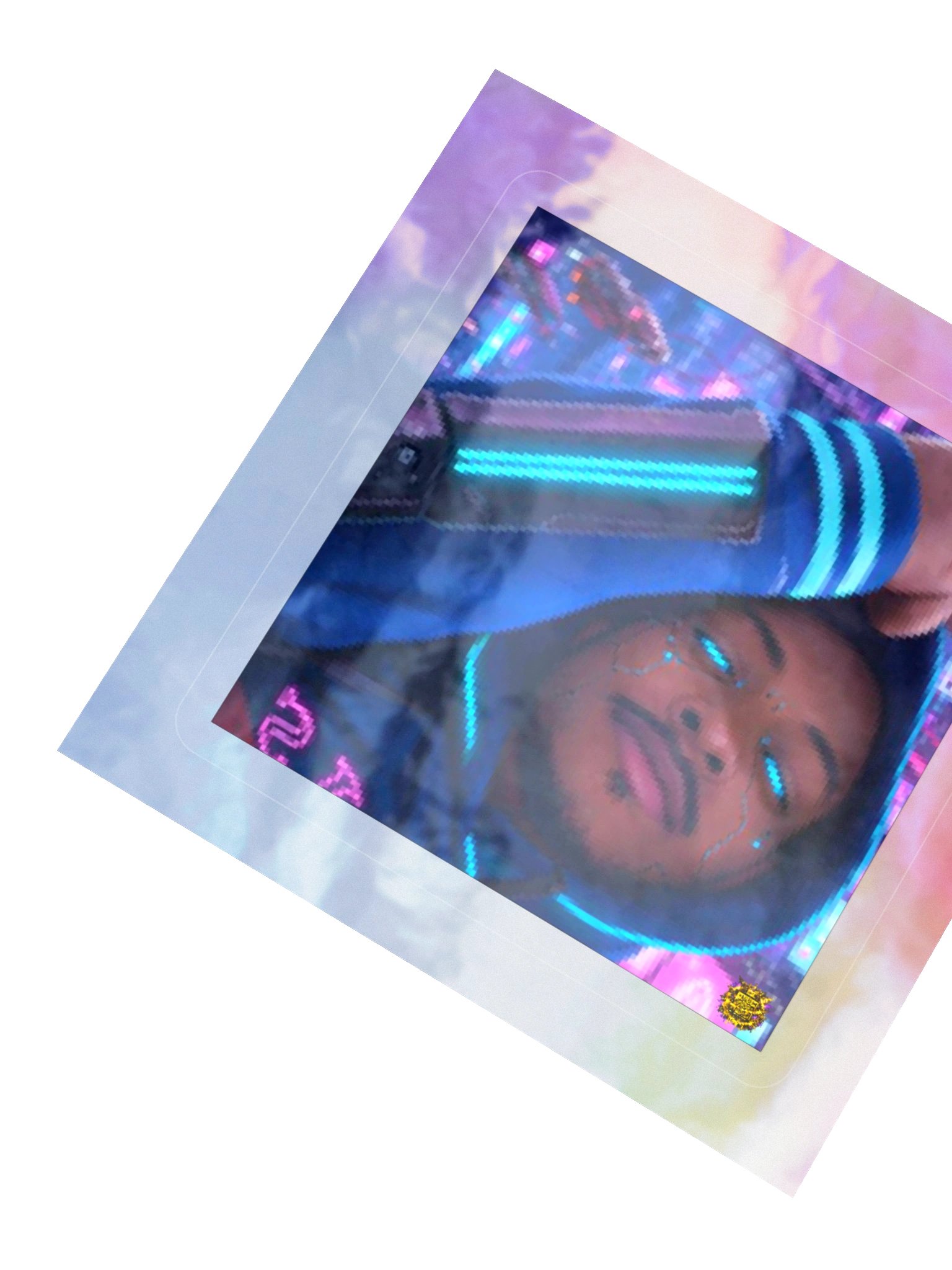 Neon Cyber Hood Holographic Sticker Sheet product image (6)
