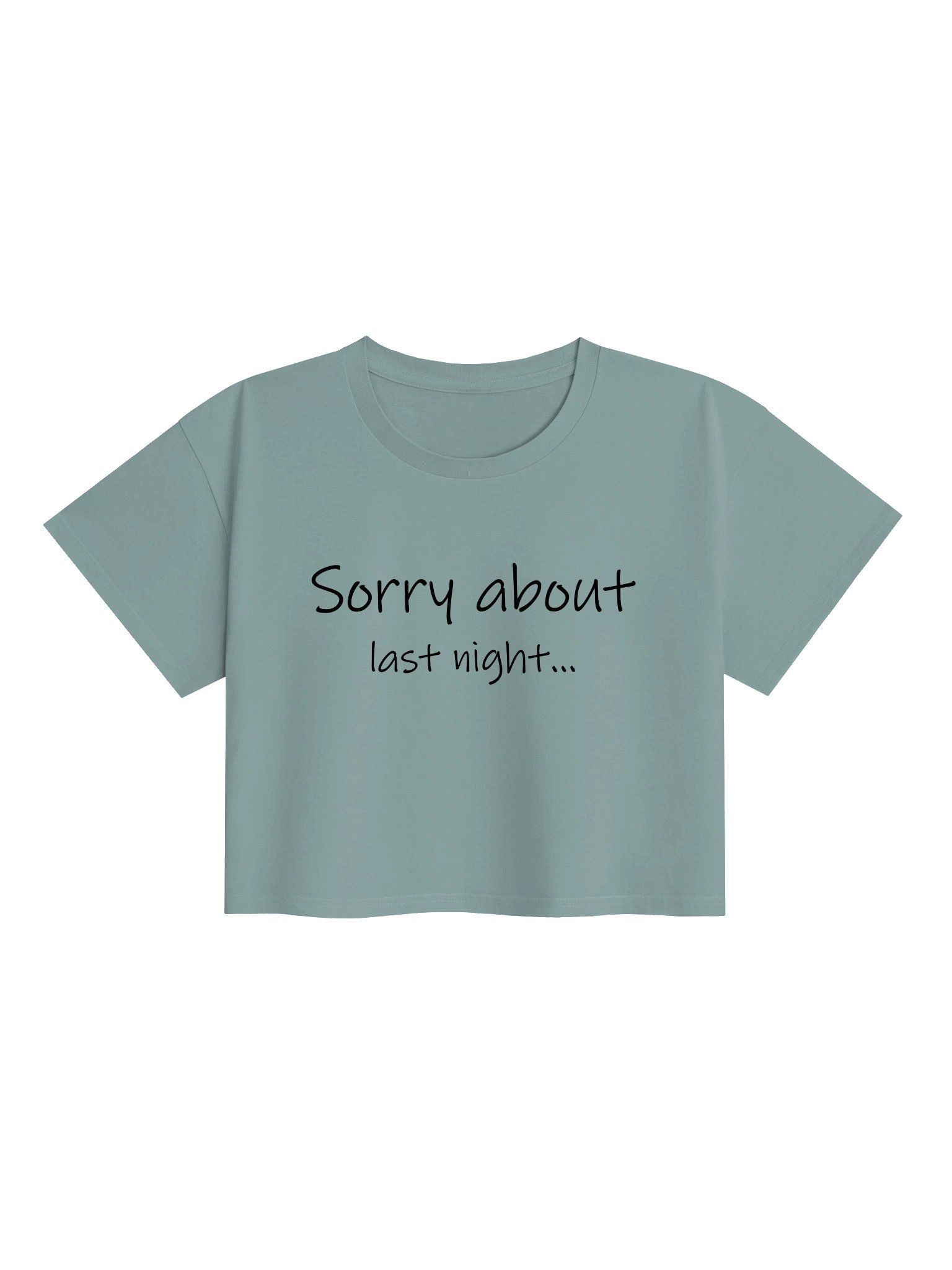 Sorry About Last Night Crop Top Lt. product image (8)