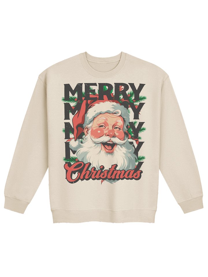 "Merry Christmas" Vintage Santa Claus Sweatshirt product image (5)