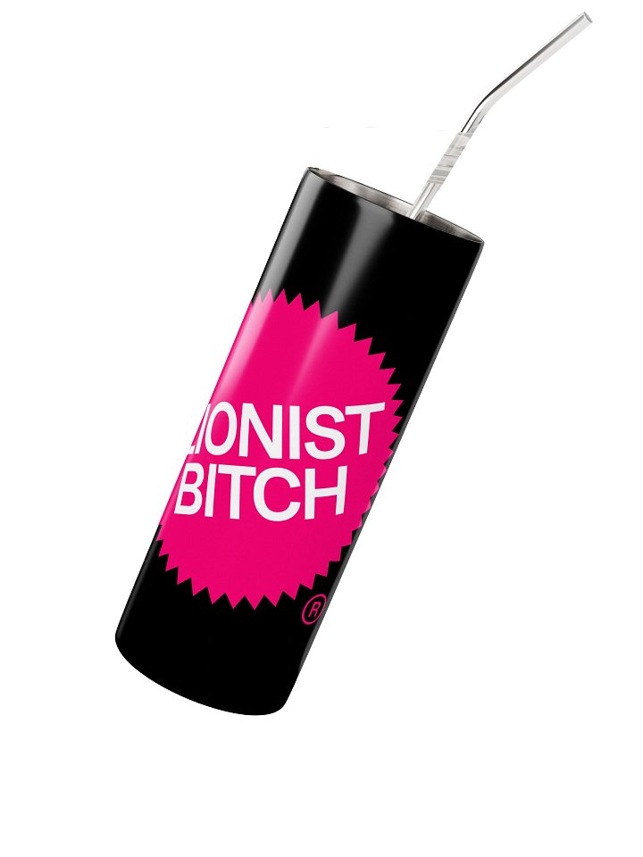 Zionist Bitch Label Tumbler (Black) product image (2)