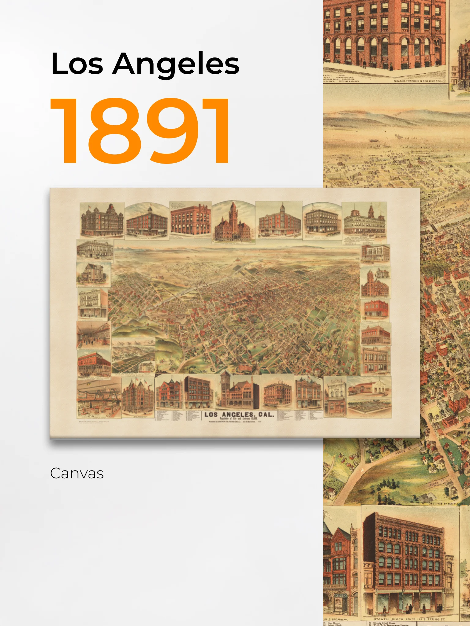 Los Angeles 1891 (Canvas Print) product image (1)