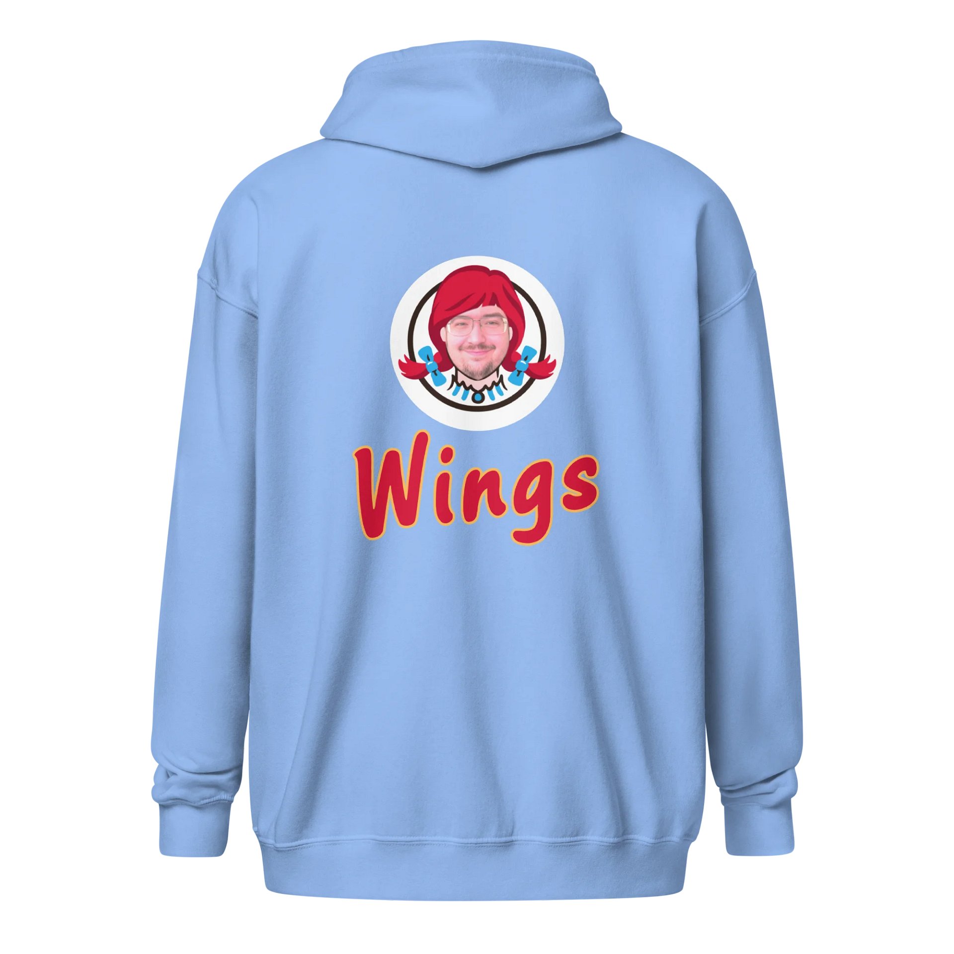 [WOR Shop] Wings Chili - Unisex Zip Graphic Hoodie [black logo] product image (1)