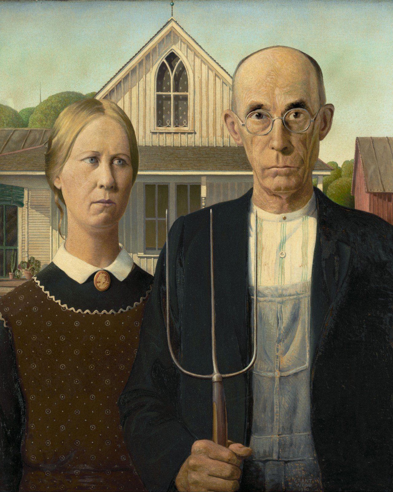 Wood, American Gothic — Fine-Art Poster product image (1)