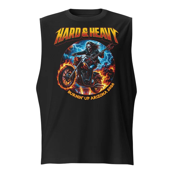 Flaming Skully Rider Muscle Tank product image (1)