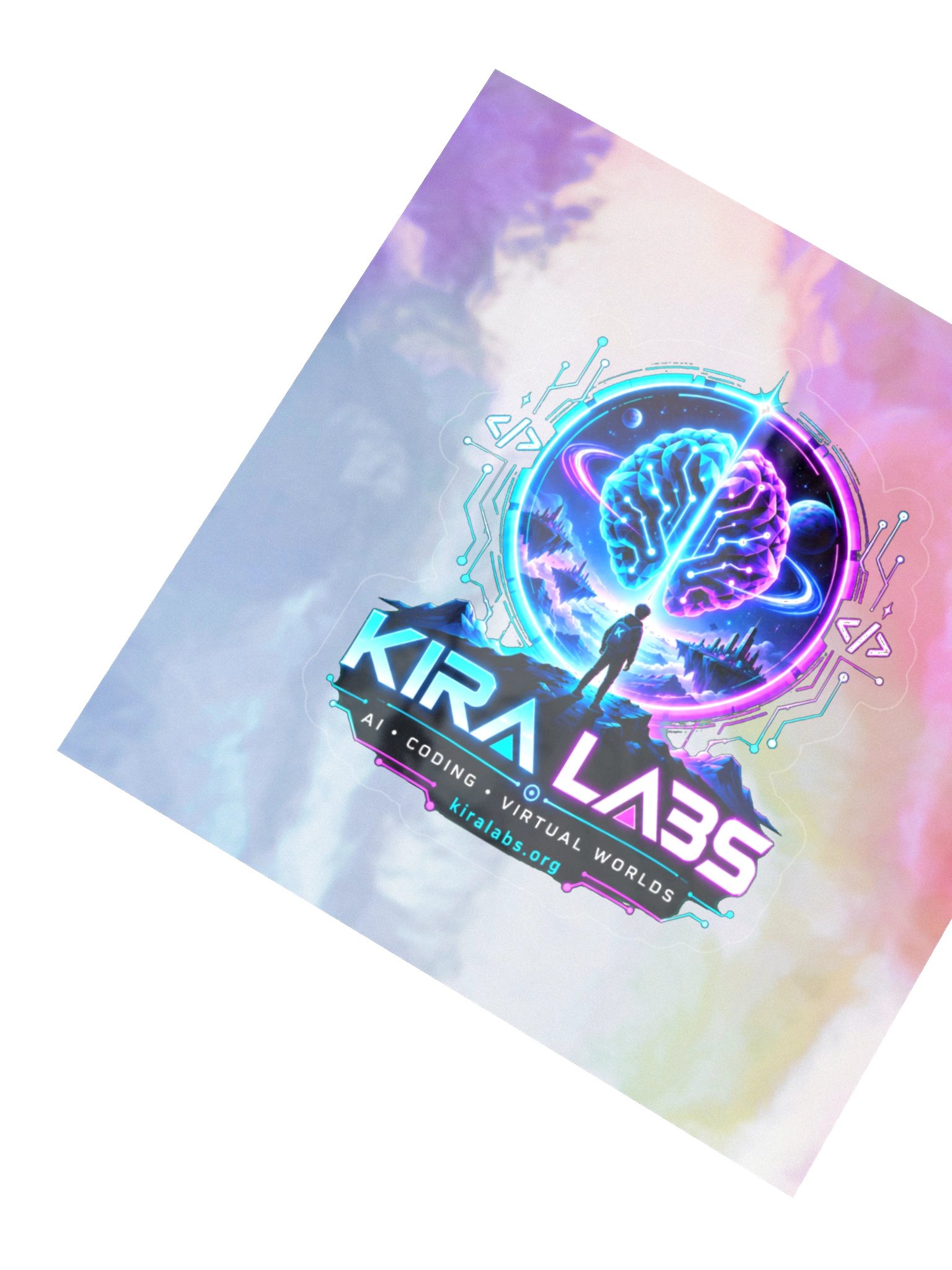 Kira Labs AI Coding Virtual Worlds Holographic Sticker product image (4)