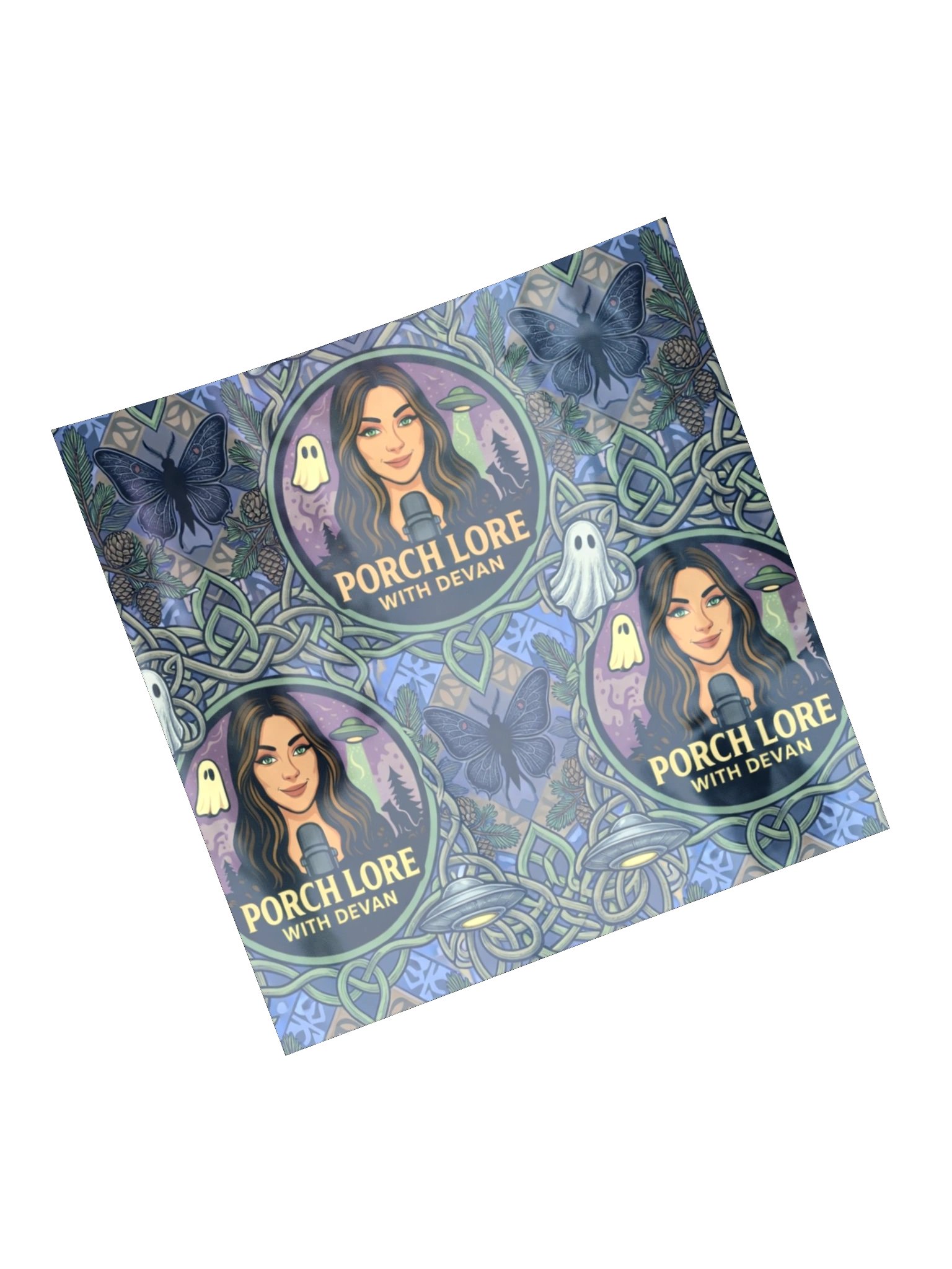 PORCH LORE DEVAN PERIWINKLE MOTH HOLOGRAPHIC STICKER product image (15)