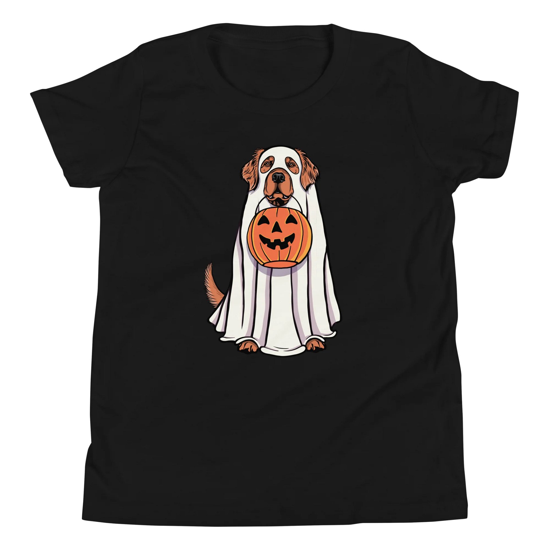 Halloween Golden Retriever(Red) Youth T-Shirt product image (5)