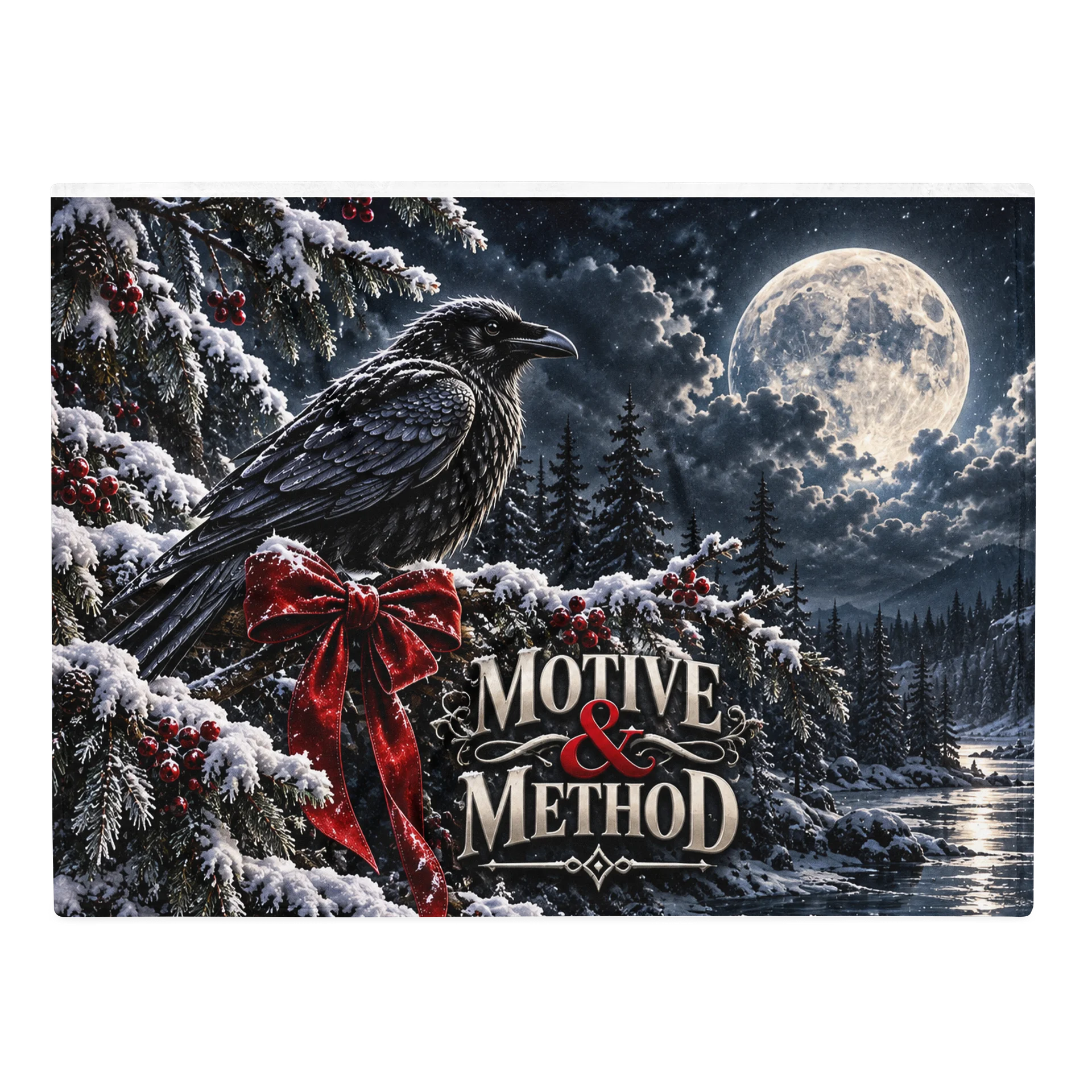 Motive & Method | Winter Raven Moonlight Throw product image (2)