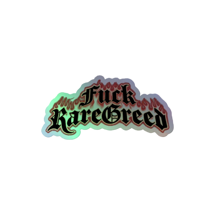 F RareGreed Holographic Sticker product image (2)