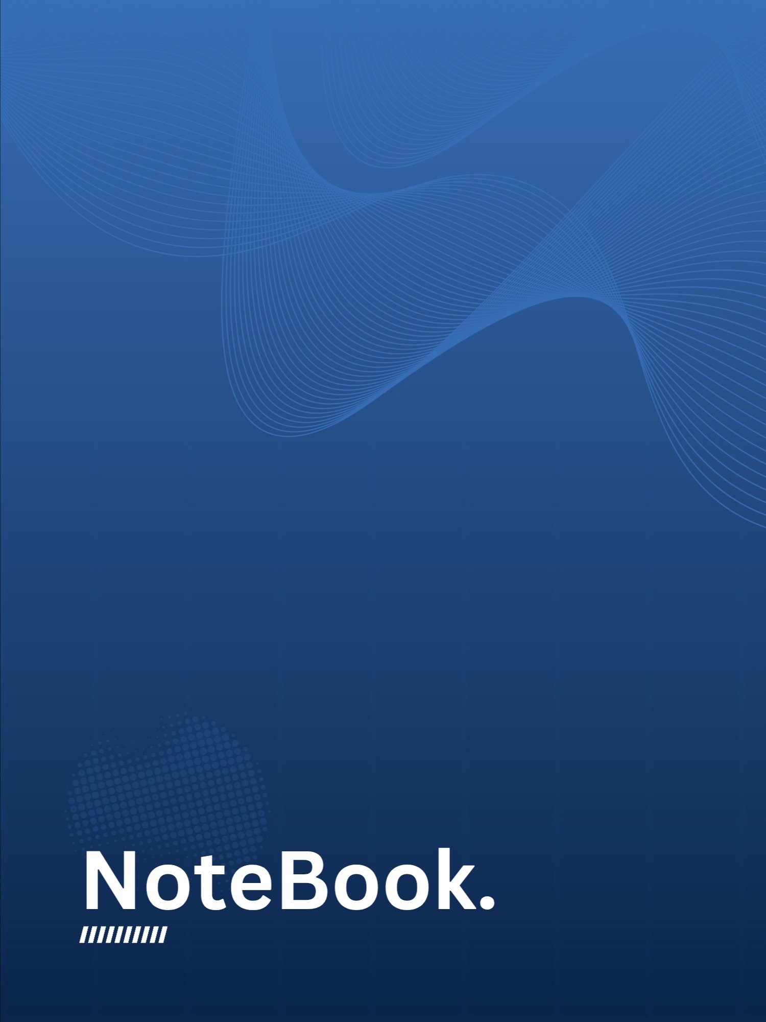 Blue Ivory Minimalist Notebook product image (1)