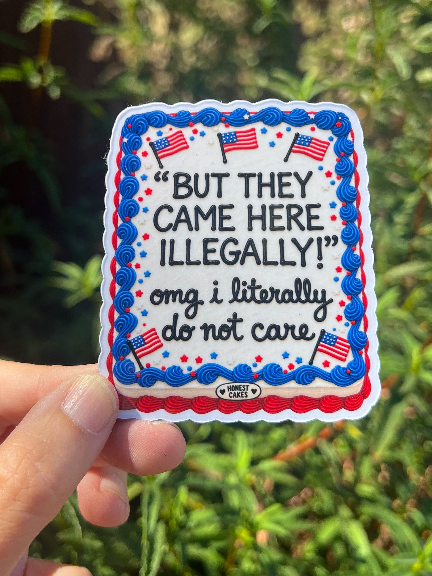 FRIDGE MAGNET: Funny Pro-Immigrant Activist / Human Rights Democrat Decor - FREE SHIPPING product image (2)