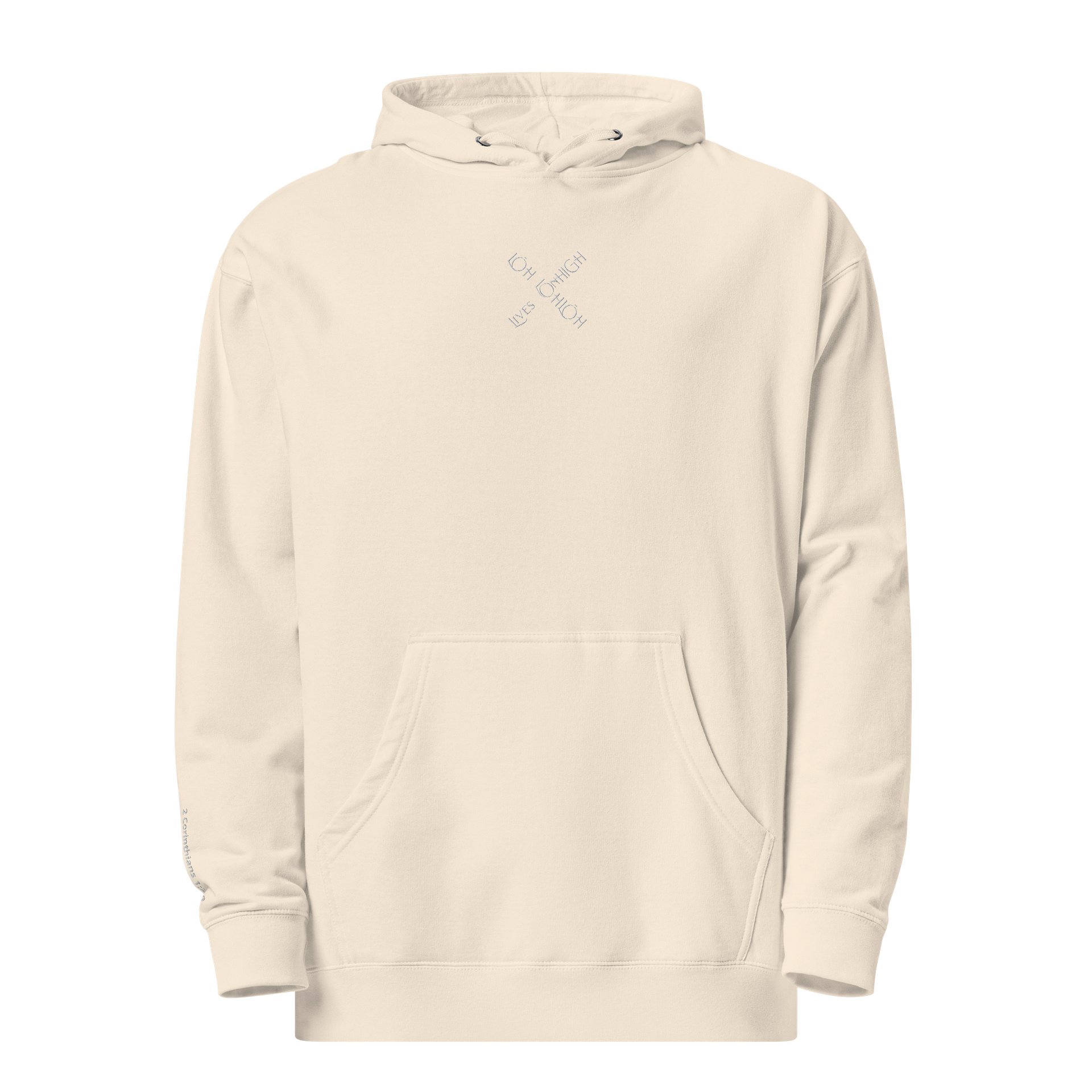The Lives On HIGH | YTG STEALTH | UNISEX Hoodie | Bone White product image (3)