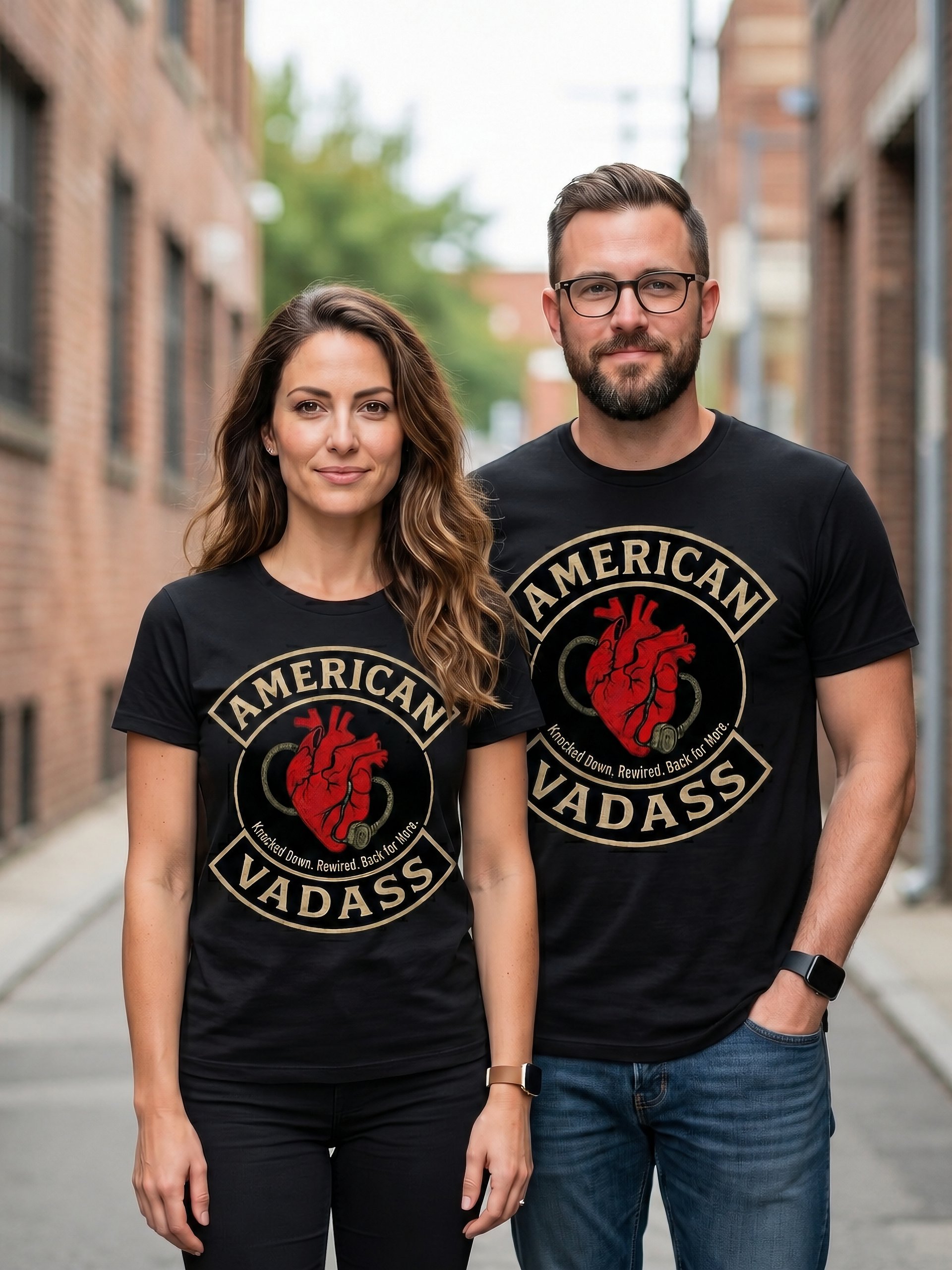 "AMERICAN VADASS - Knocked Down " T-Shirt — Unisex product image (1)