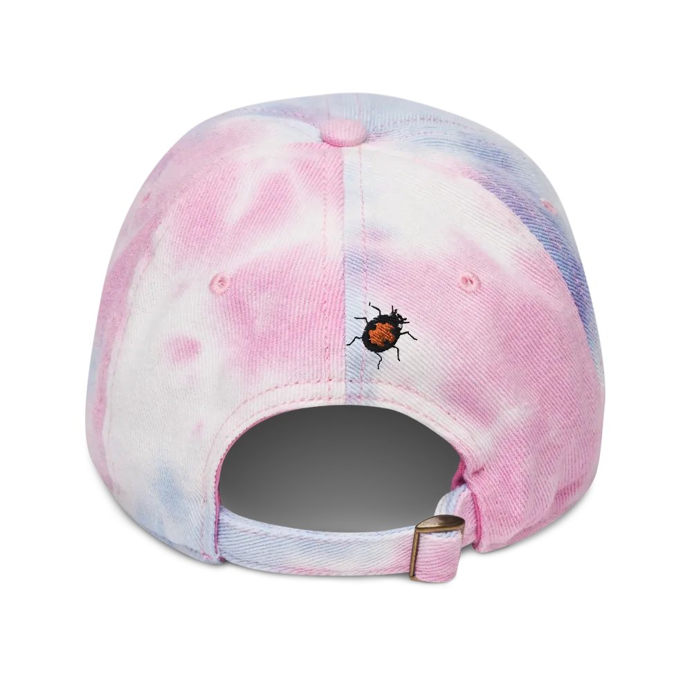 "Ladybug" Embroidered Tie-Dye Hat product image (3)