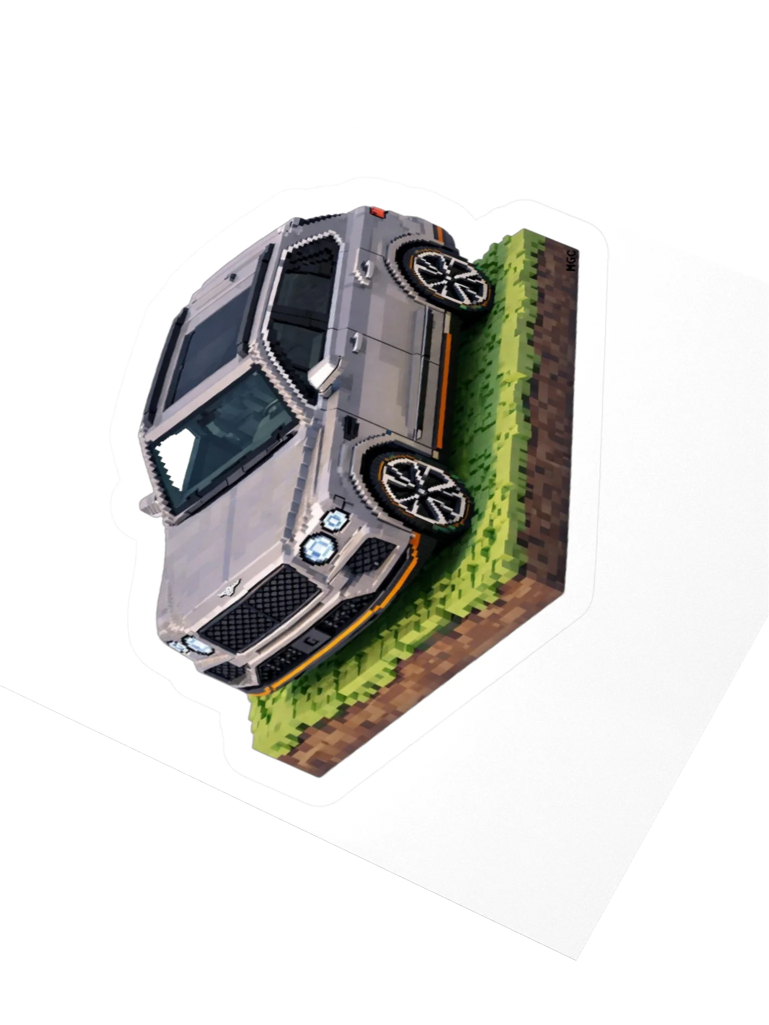 Grey Bentley Bentayga Speed Sticker (Pixel, Retro, Minecraft) product image (8)