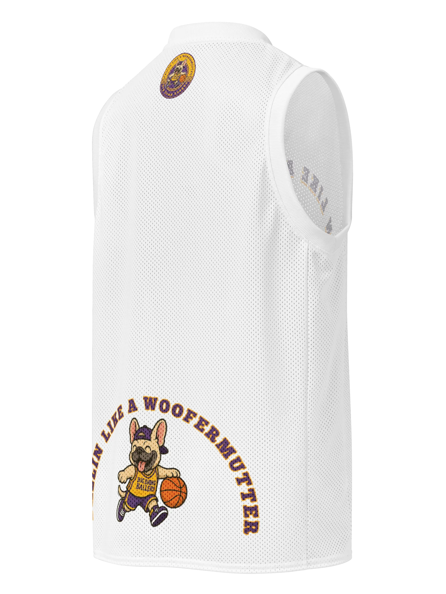 French Bulldog Ballin Like A WooferMutter™ Premium Basketball Jersey product image (2)
