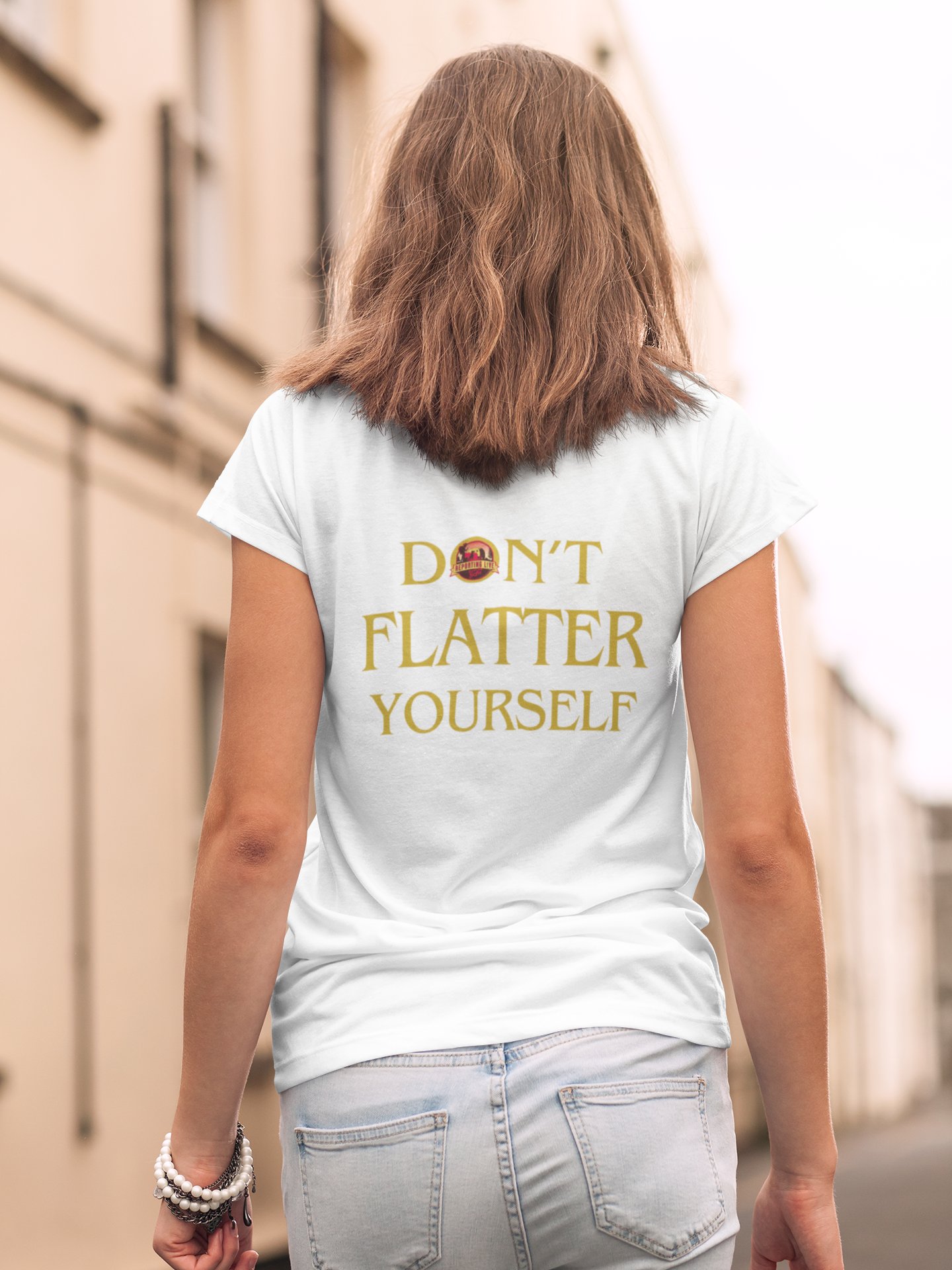 DFY Don't Flatter Yourself Reaction Shirt product image (100)