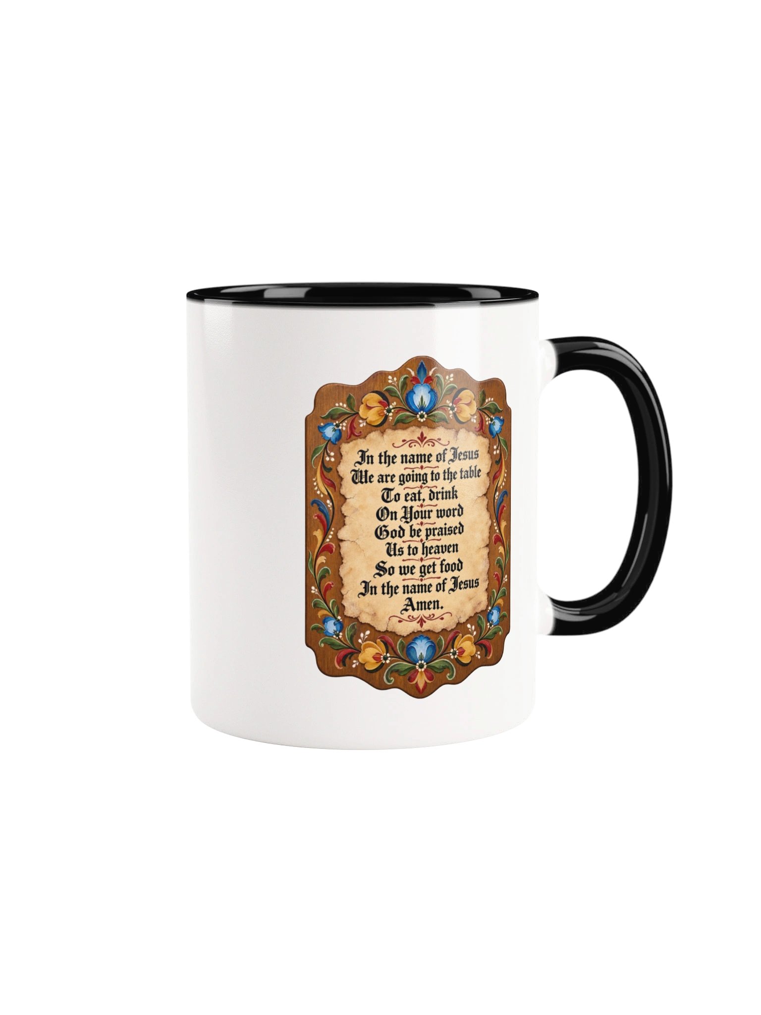 Norwegian Prayer Rosemaling Heritage Mug product image (1)