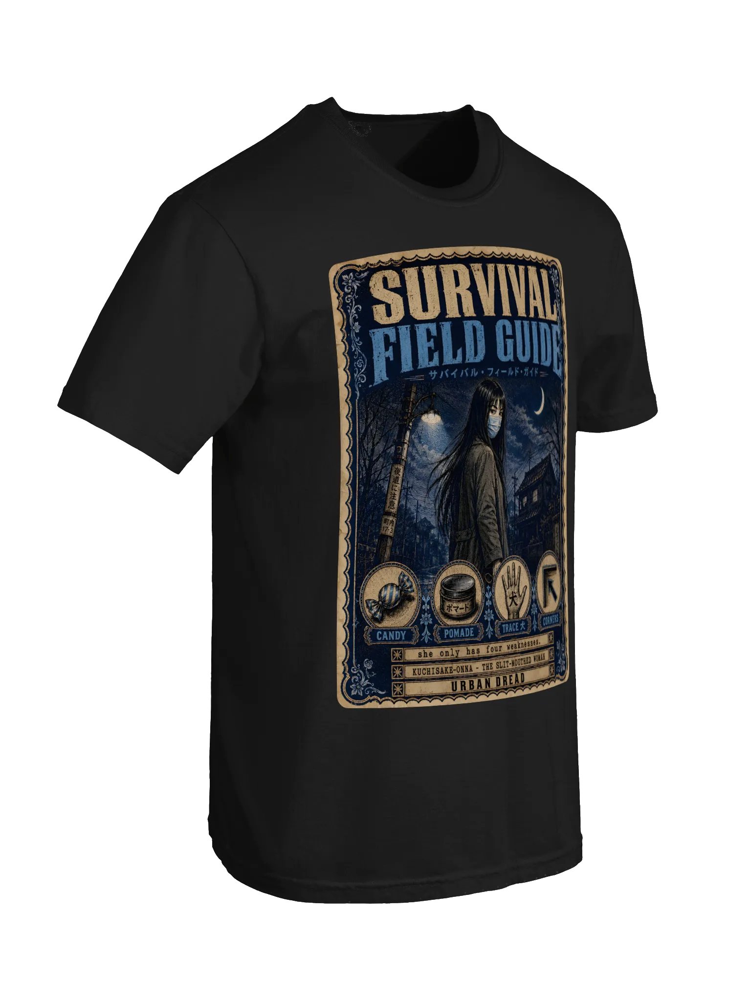 Kuchisake-Onna Survival Field Guide T-Shirt product image (5)