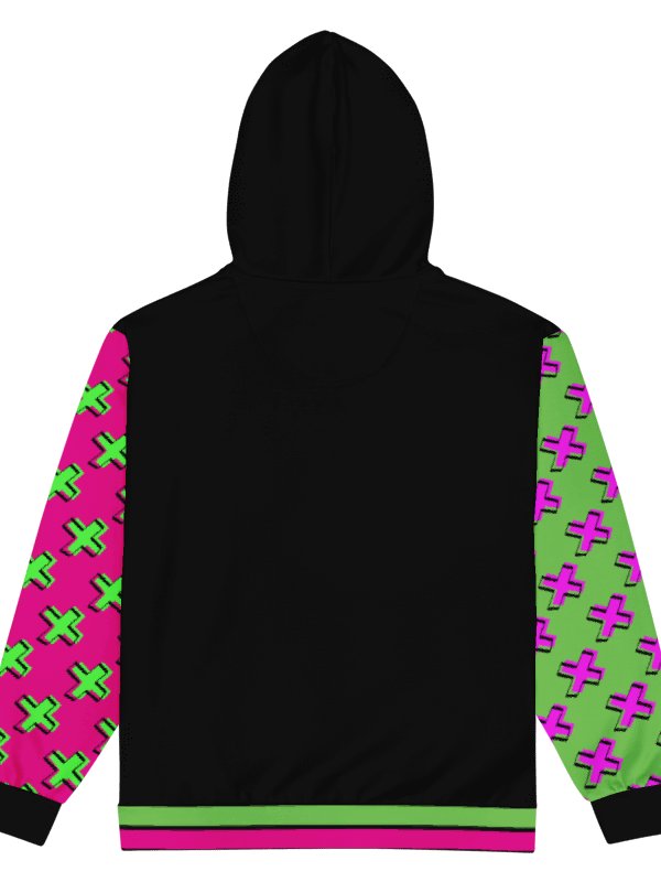 ZIMMI GlitchWave Hoodie (Black Edition) + Sticker Pack product image (4)