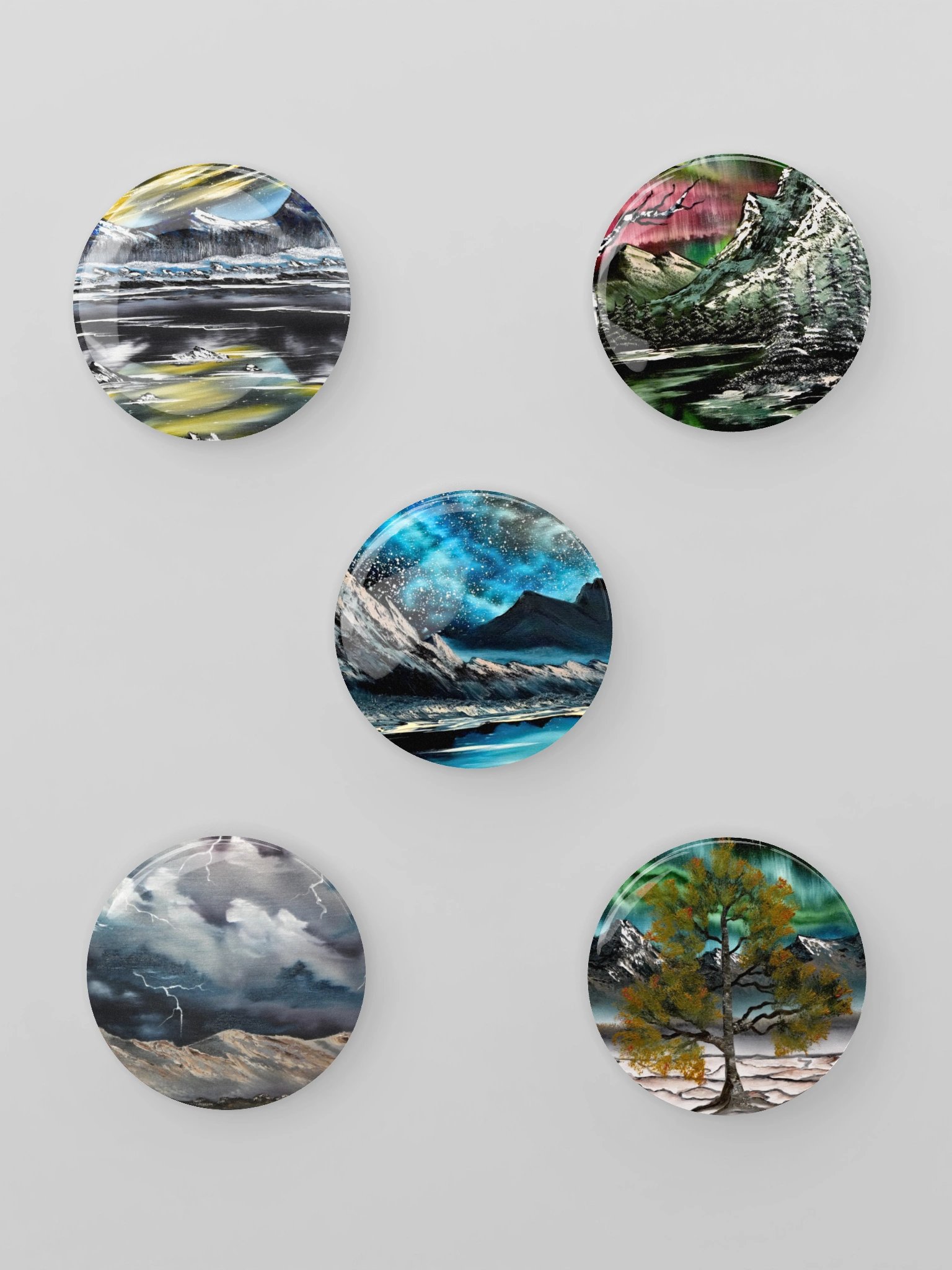 Art Button Pins - Night Vibes product image (1)