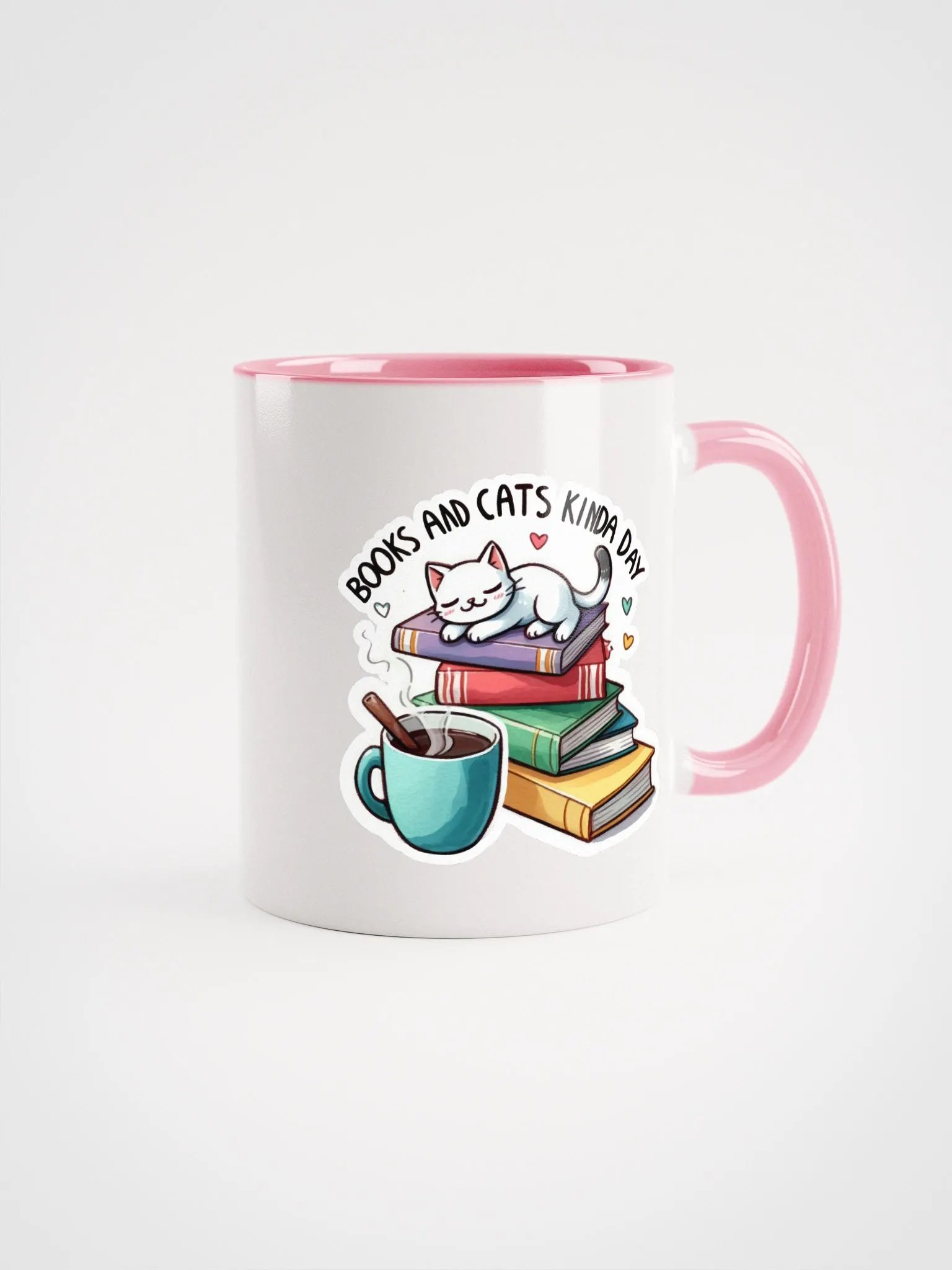 Book Readers Cat Book Warmer Coffee Mug Gifts for Book Lovers, Readers, Bookish, Birthday, Mothersday, Fathersday, Christmas Library Mug for Cat and Book Lover Black Coffee Mug 11Oz product image (3)