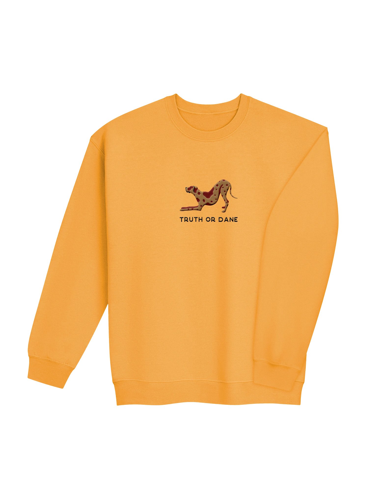 Truth or Dane Sweatshirt (Embroidered) of a Great Dane(Chocolate Merle) product image (36)